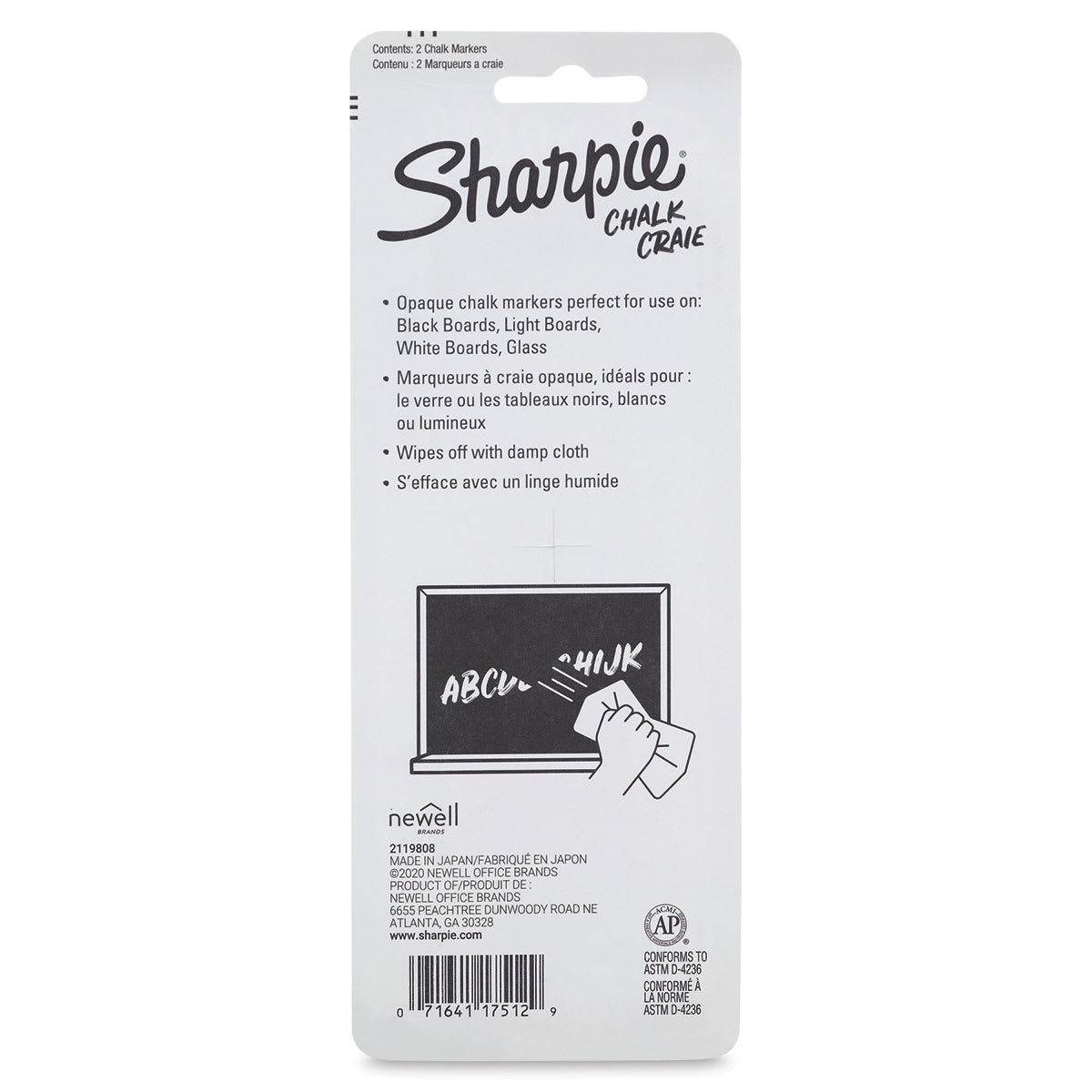 Sharpie Chalk Markers - White, Set of 2