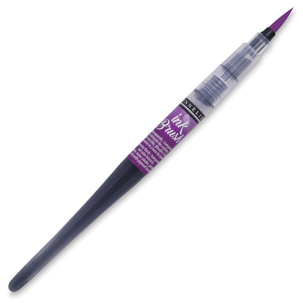 Sennelier Ink Brush - Cobalt Purple - with cap removed