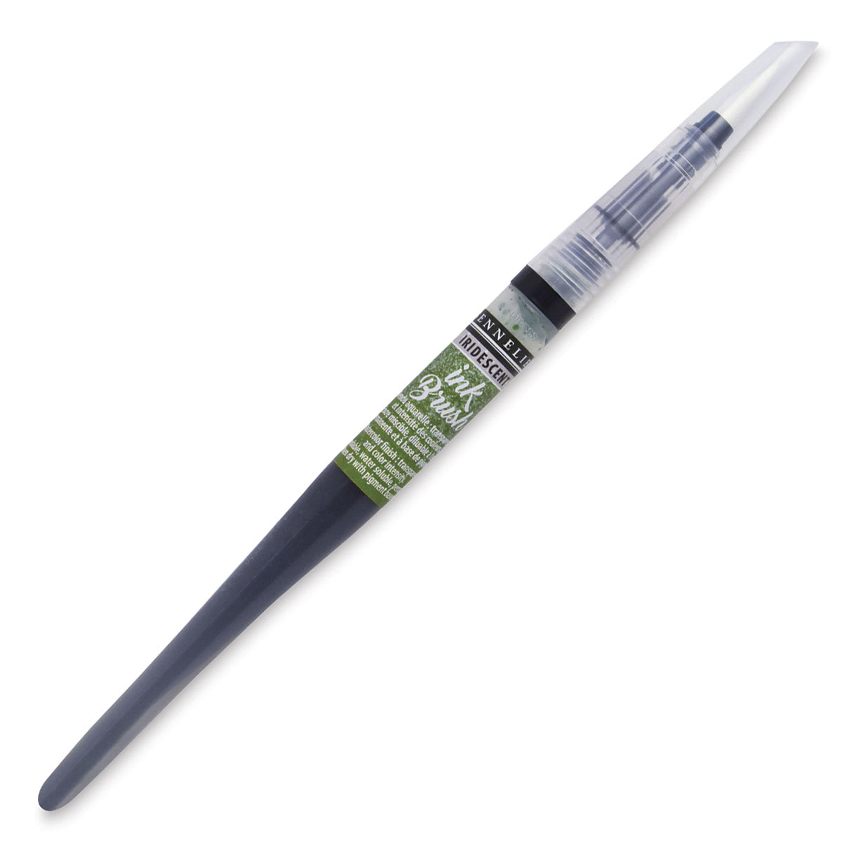 Sennelier Ink Brush - Iridescent Light Green (with Cap)