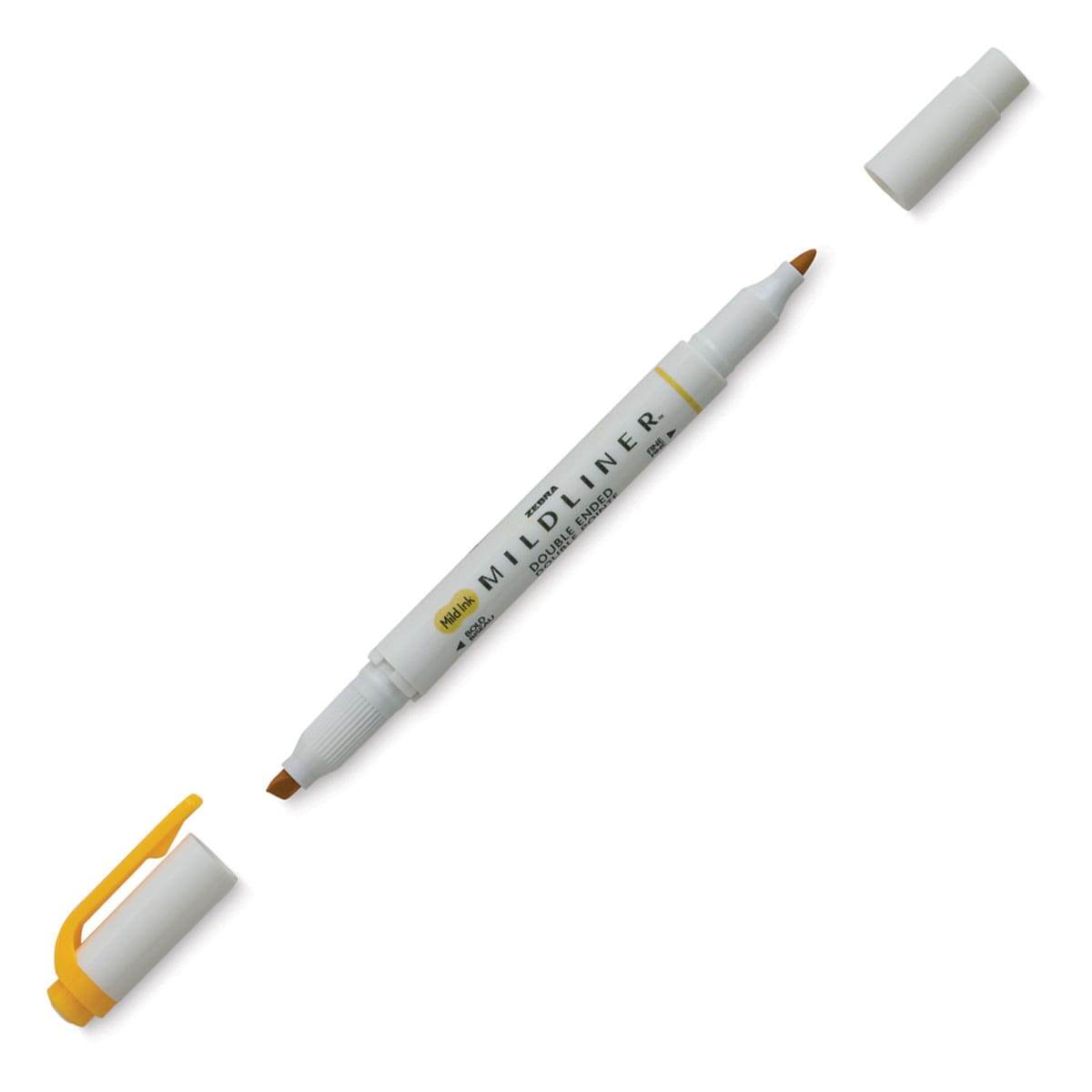Zebra Mildliner Double Ended Creative Marker - Gold (Caps off)