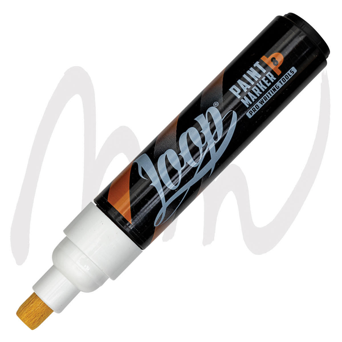 Loop Paint Marker - White, 8 mm marker and swatch