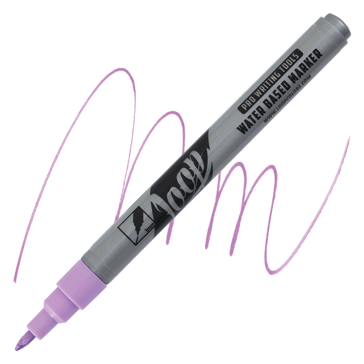 Loop Water-Based Acrylic Marker - Oulu, 1 mm marker and swatch