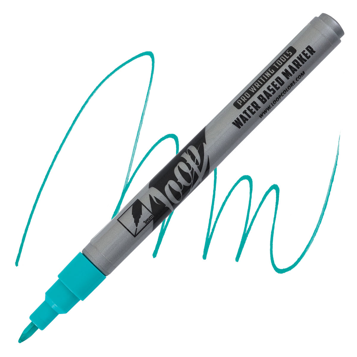 Loop Water-Based Acrylic Marker - Milano, 1 mm marker and swatch