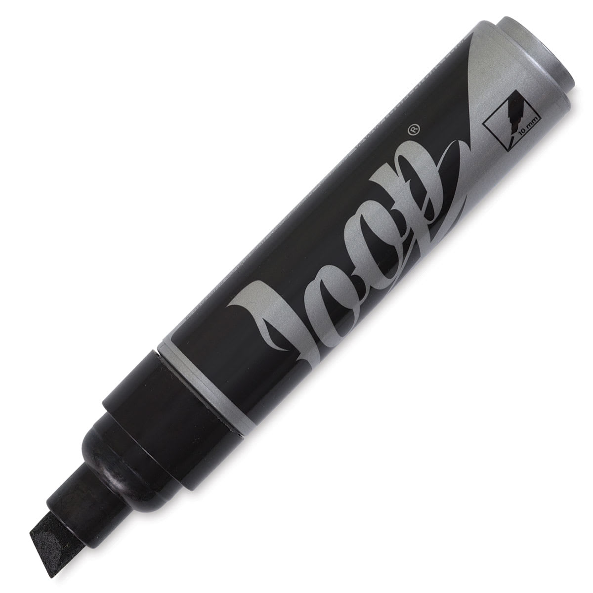 Loop Water-Based Acrylic Marker - Black, 10 mm (cap off)