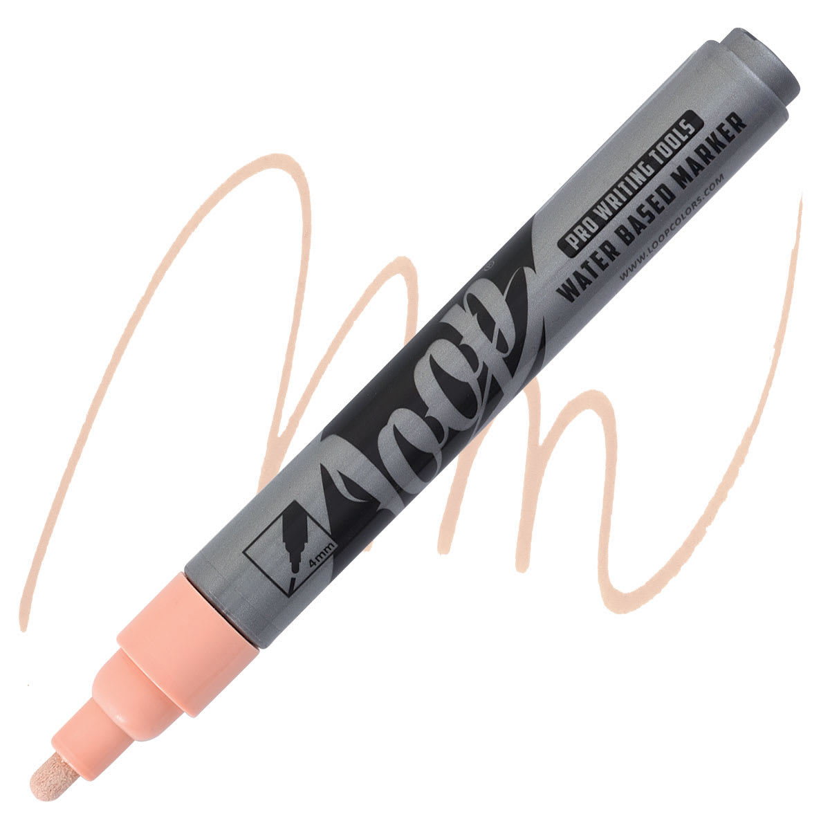 Loop Water-Based Acrylic Marker - Hamburg, 4 mm marker and swatch