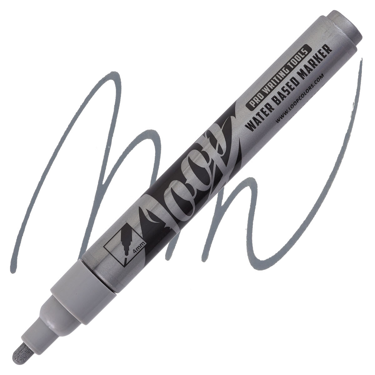Loop Water-Based Acrylic Marker - Tampa, 4 mm marker and swatch