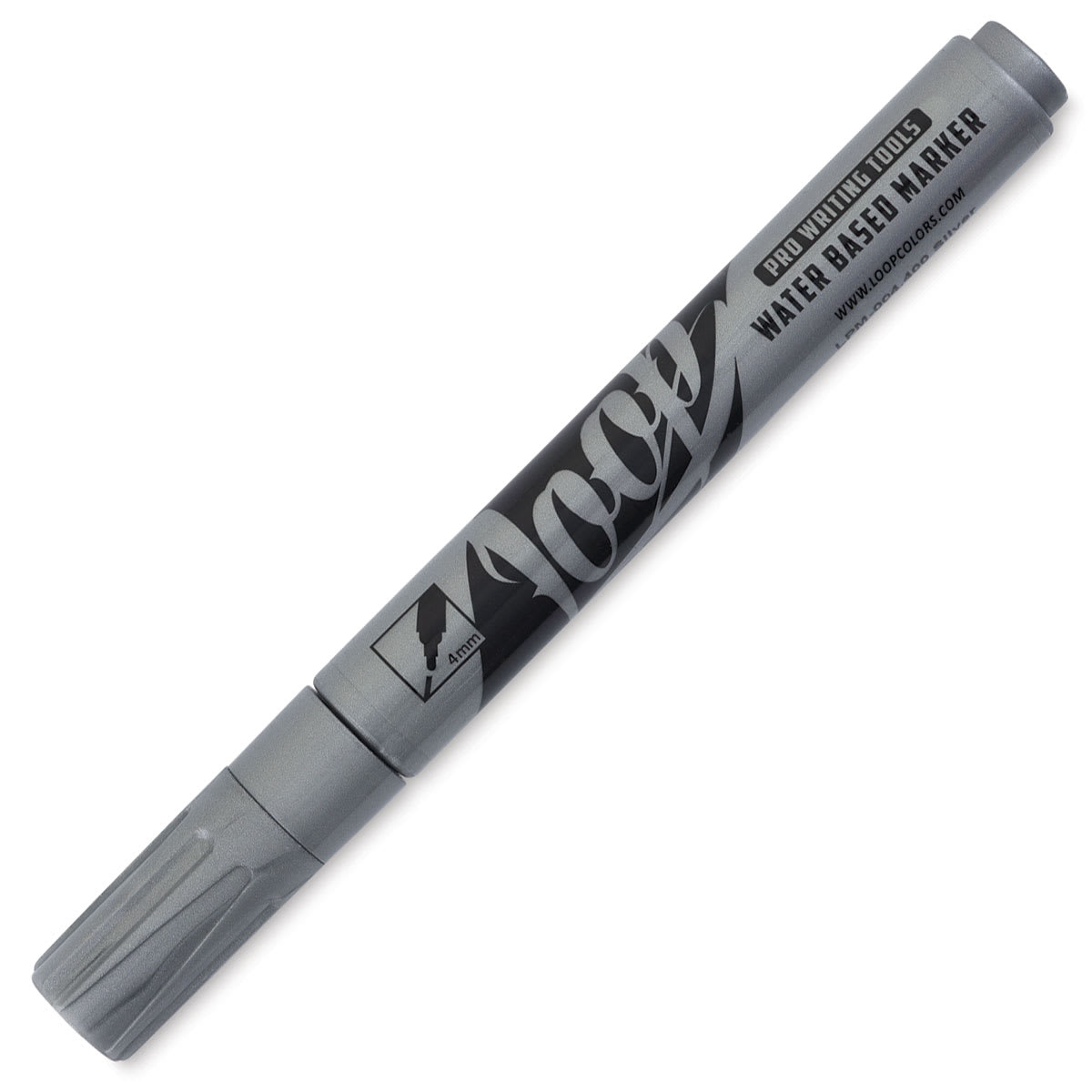 Loop Water-Based Acrylic Marker - Silver, 4 mm