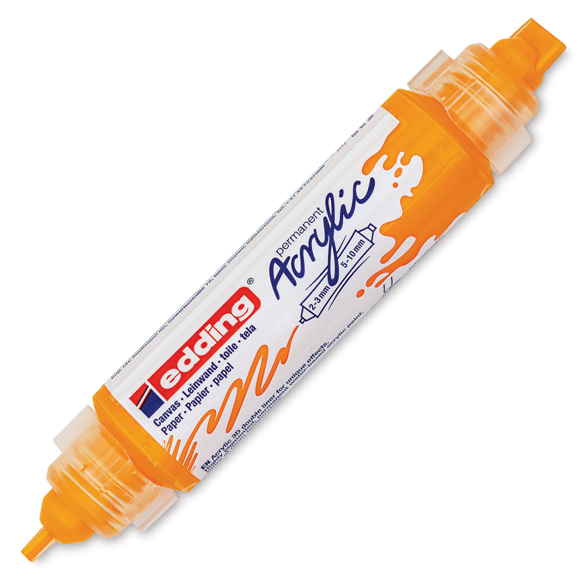 Edding 5400 Acrylic Double Ended Paint Marker - Sunny Yellow 906, Cap Off