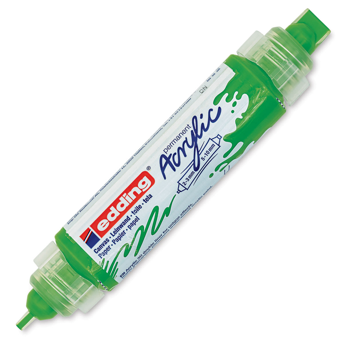 Edding 5400 Acrylic Double Ended Paint Marker - Yellow Green 927, Cap Off