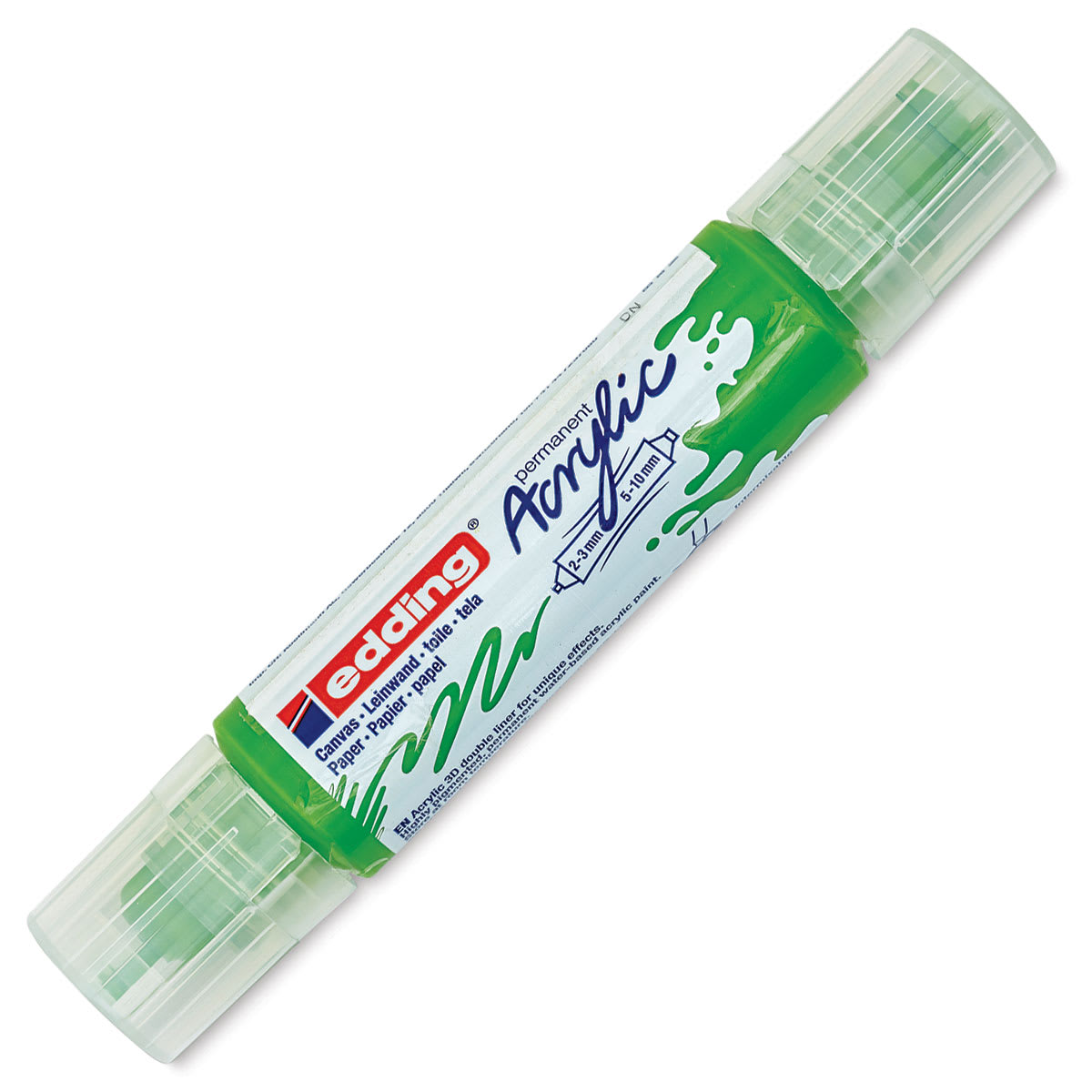 Edding 5400 Acrylic Double Ended Paint Marker - Yellow Green 927, Cap On