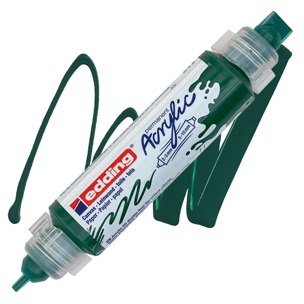 Edding 5400 Acrylic Double Ended Paint Marker - Moss Green 903 marker and swatch