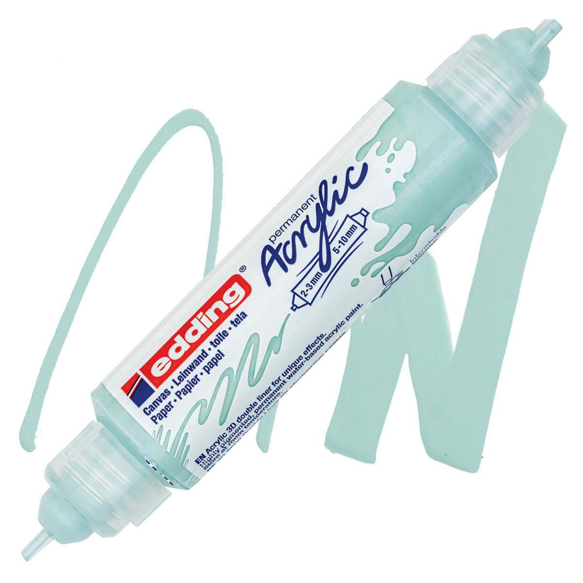 Edding 5400 Acrylic Double Ended Paint Marker - Mellow Mint 928 marker and swatch