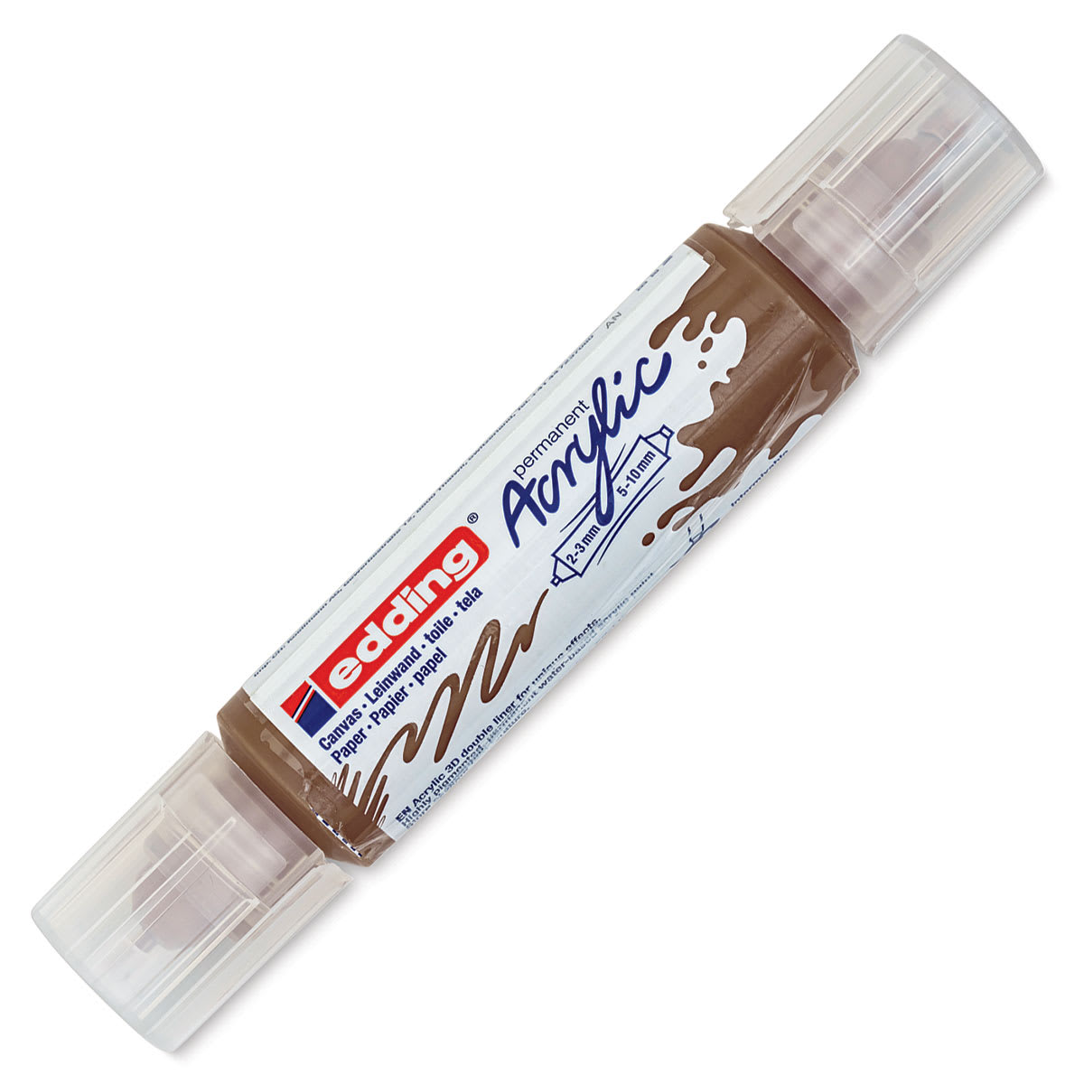 Edding 5400 Acrylic Double Ended Paint Marker - Hazel 919, Cap on