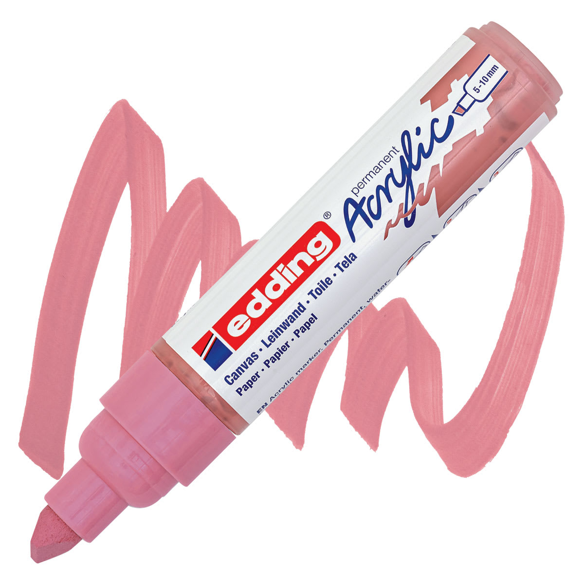 Edding Acrylic Paint Marker - Classy Mauve 935, Broad marker and swatch