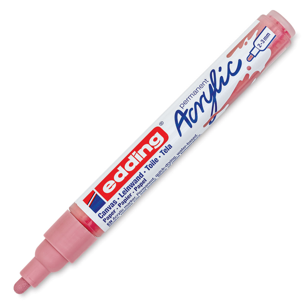 Edding Acrylic Paint Marker - Classy Mauve 935, Medium, Cap Off