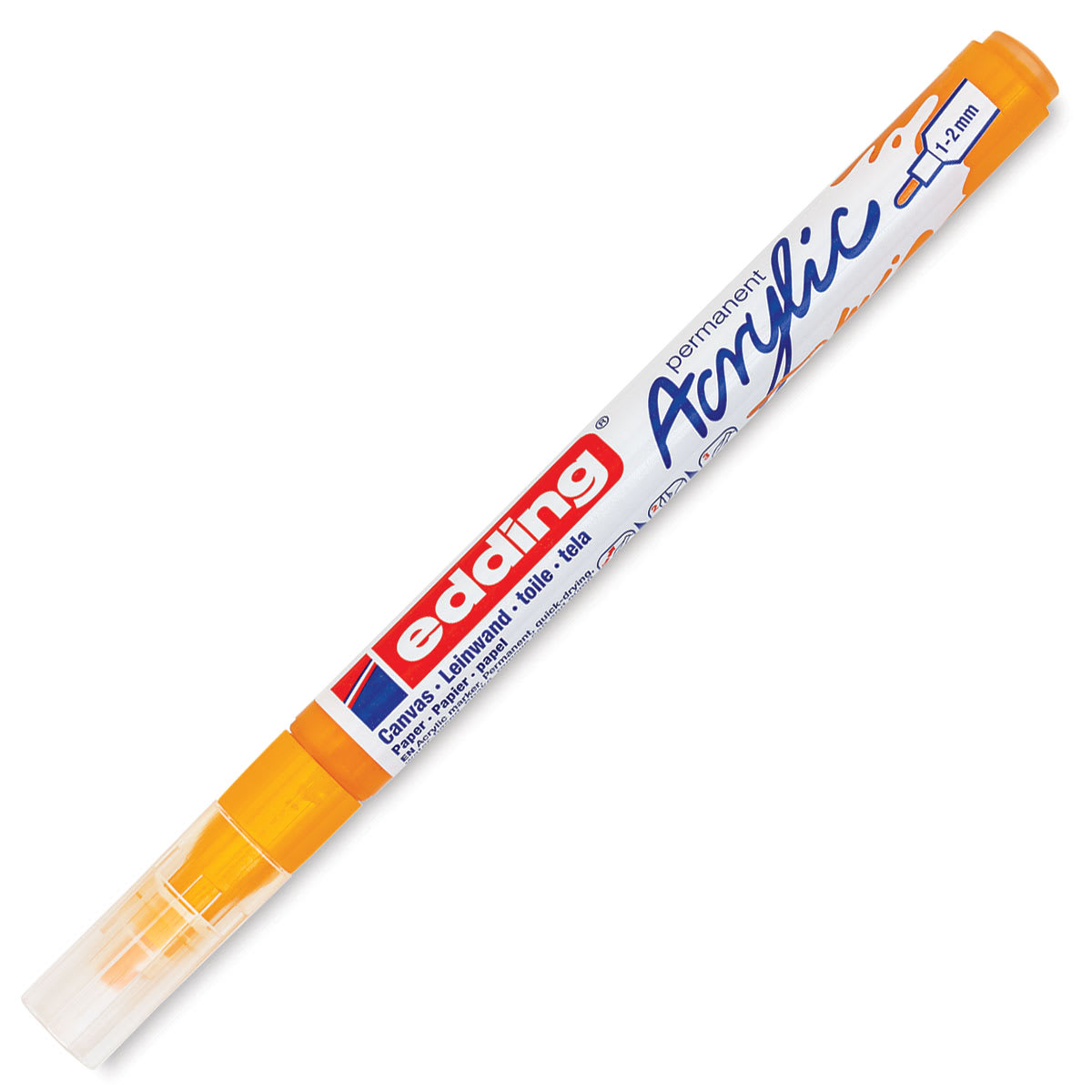 Edding Acrylic Paint Marker - Sunny Yellow 906, Fine, Cap On