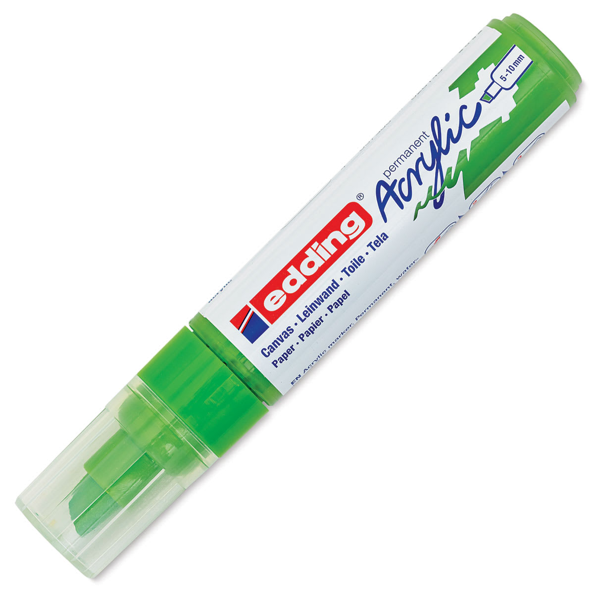 Edding Acrylic Paint Marker - Yellow Green 927, Broad, Cap On