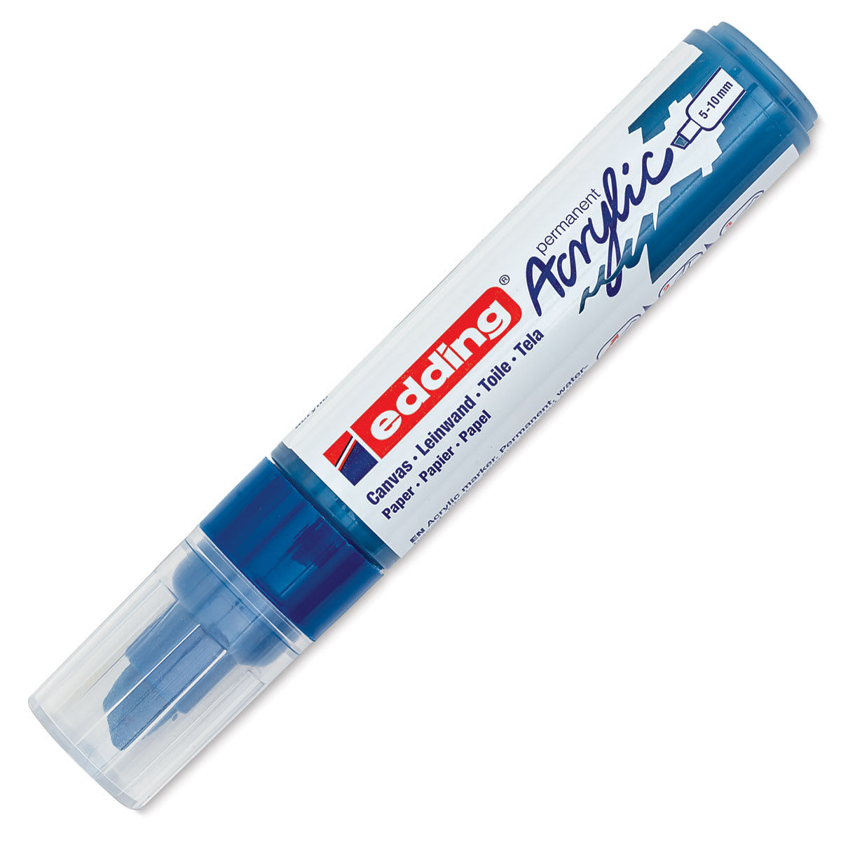 Edding Acrylic Paint Marker - Gentian Blue 903, Broad, Cap On