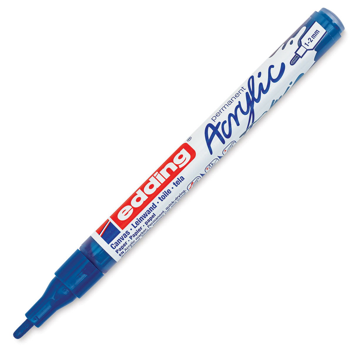 Edding Acrylic Paint Marker - Gentian Blue 903, Fine, Cap Off