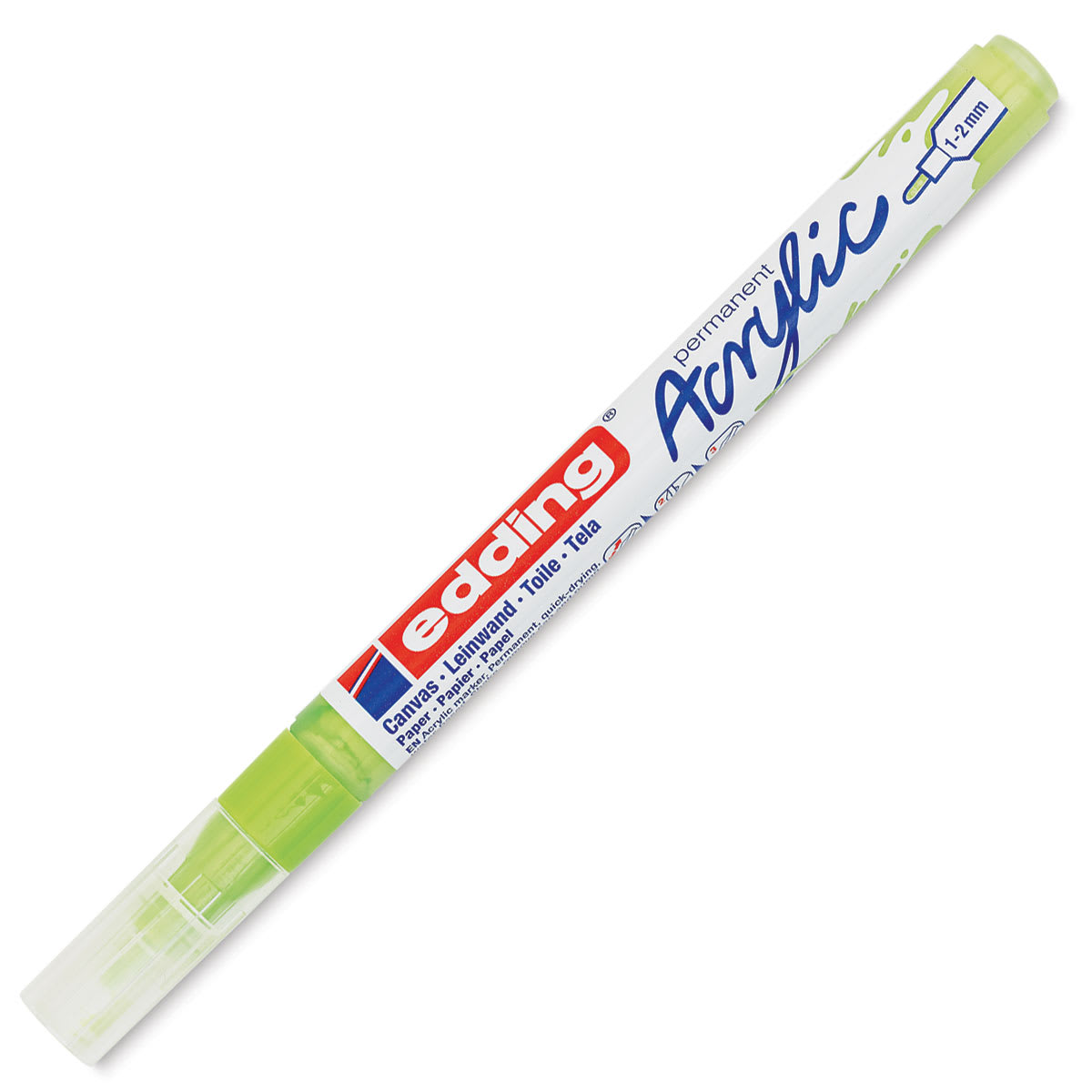 Edding Acrylic Paint Marker - Pastel Green 917, Fine, Cap On