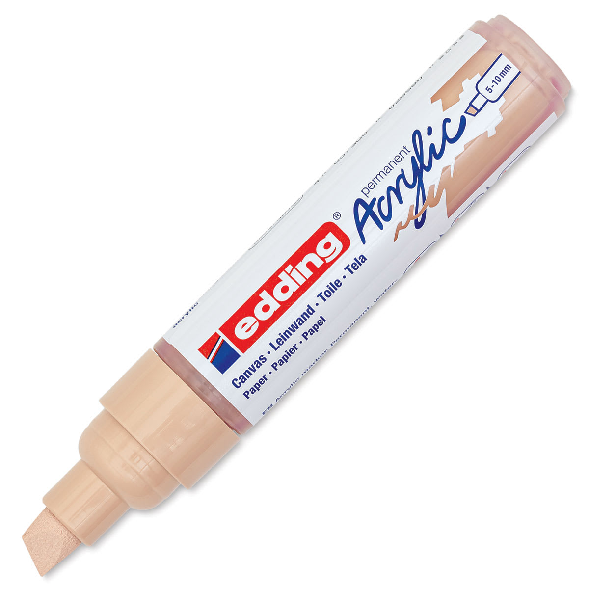 Edding 5000 Acrylic Paint Marker - Warm Beige 255, Cap Off