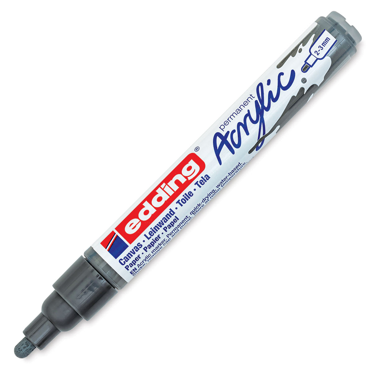 Edding Acrylic Paint Marker - Anthracite 926, Medium, Cap Off