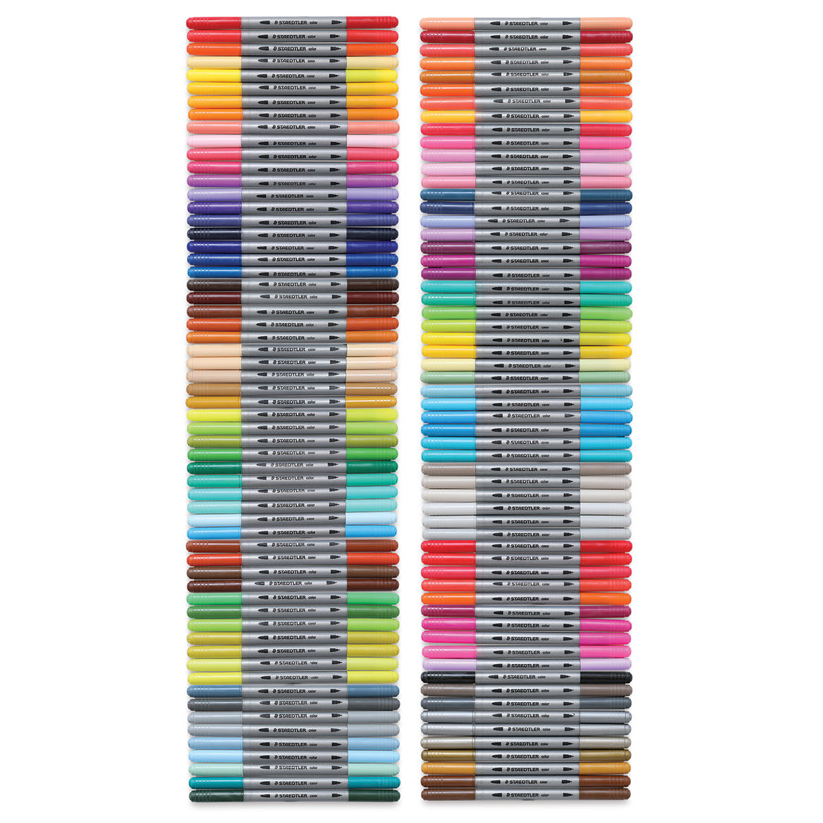 Staedtler Double-Ended Fiber-Tip Pens - Set of 120 (set contents)