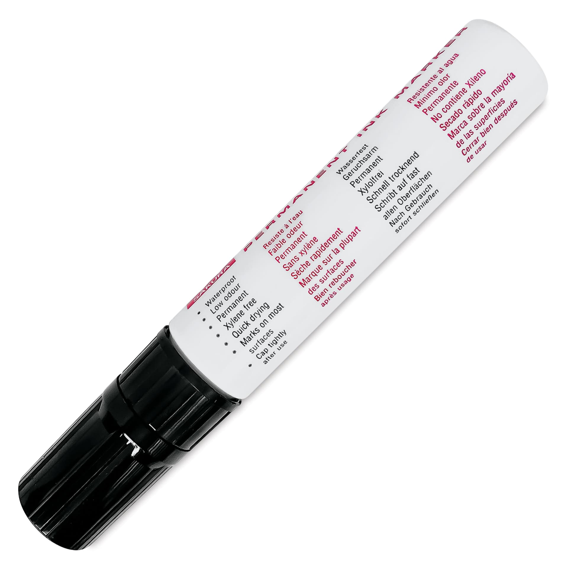 Sakura Extra Broad Permanent Ink Marker - Black, back of the marker barrel
