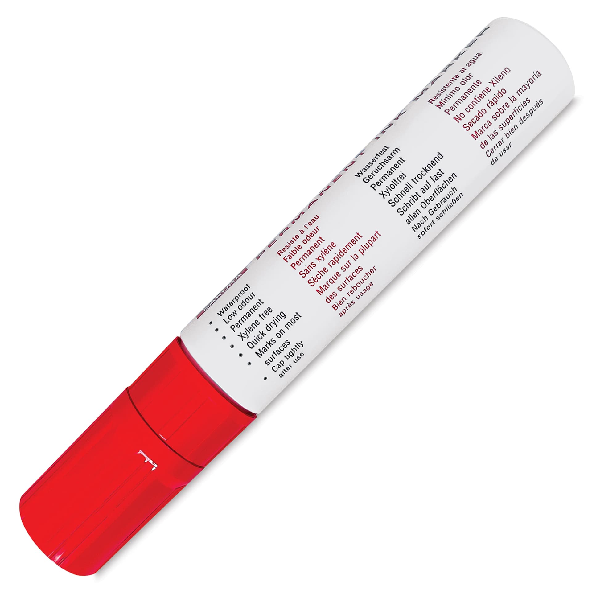 Sakura Extra Broad Permanent Ink Marker - Red, back of the marker barrel