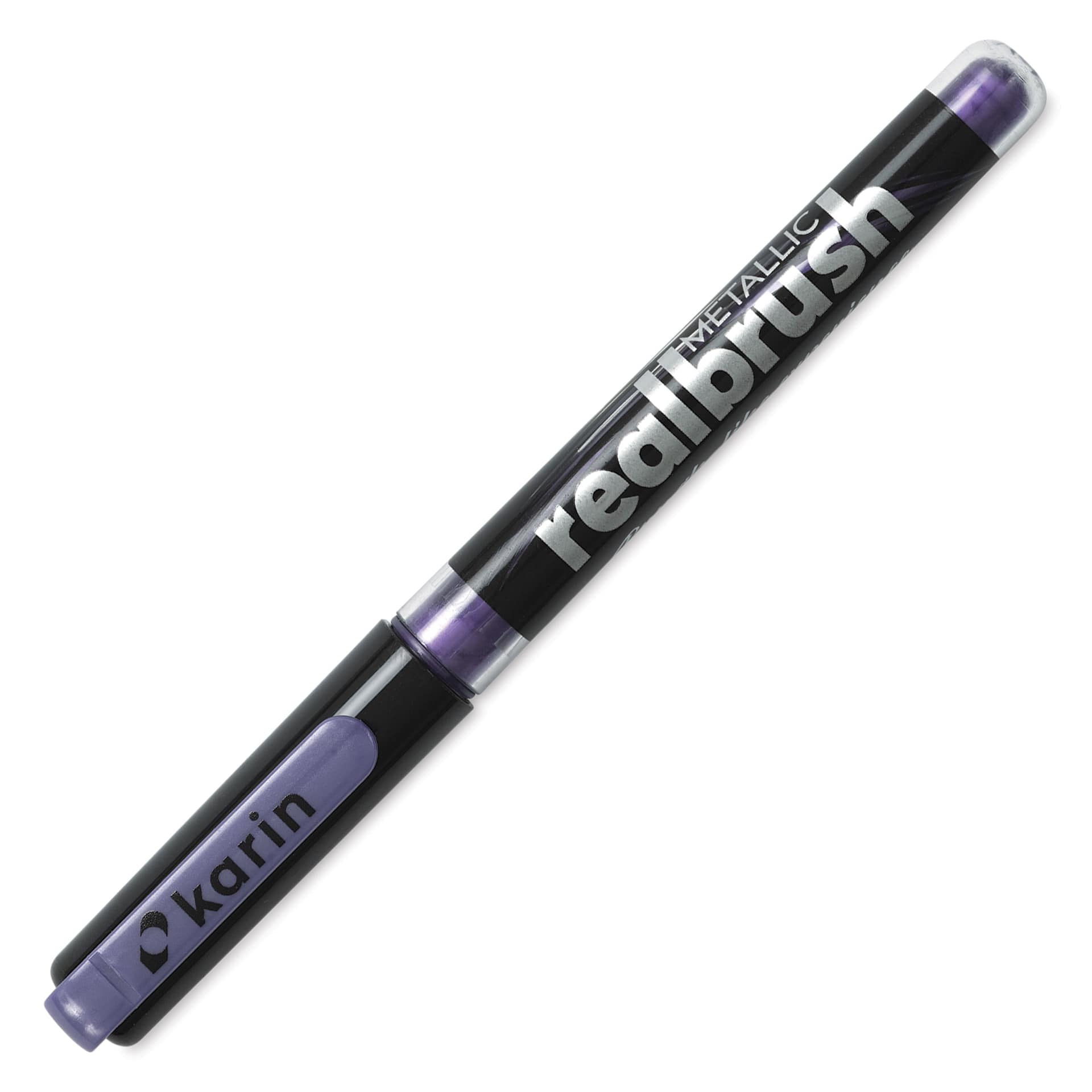 Karin Realbrush Metallic Marker - Violet 8545, cap on
