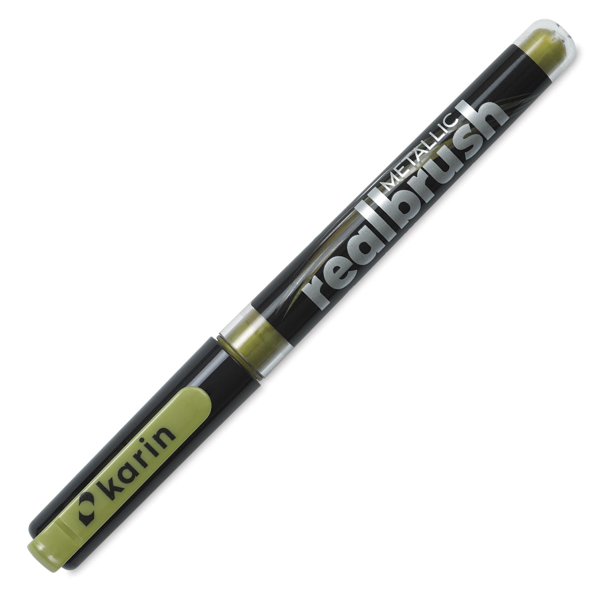 Karin Realbrush Metallic Marker - Gold 8595, cap on