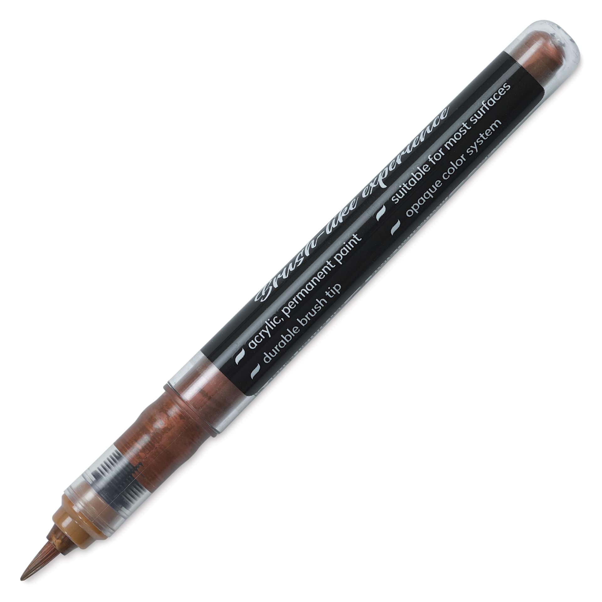 Karin Realbrush Metallic Marker - Red Gold 8592, marker barrel showing details