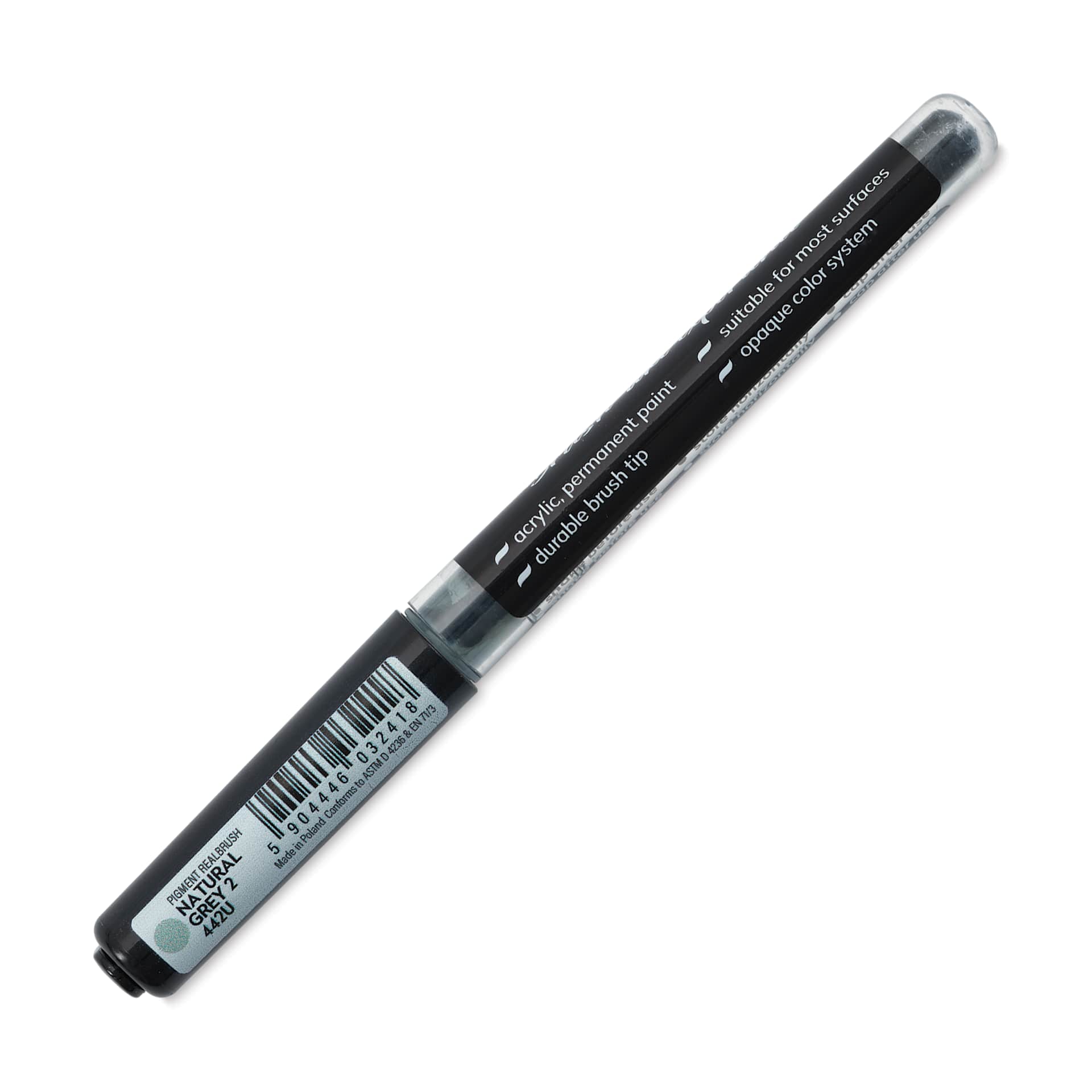 Karin Realbrush Pigment Marker - Neutral Grey 2, marker barrel showing details