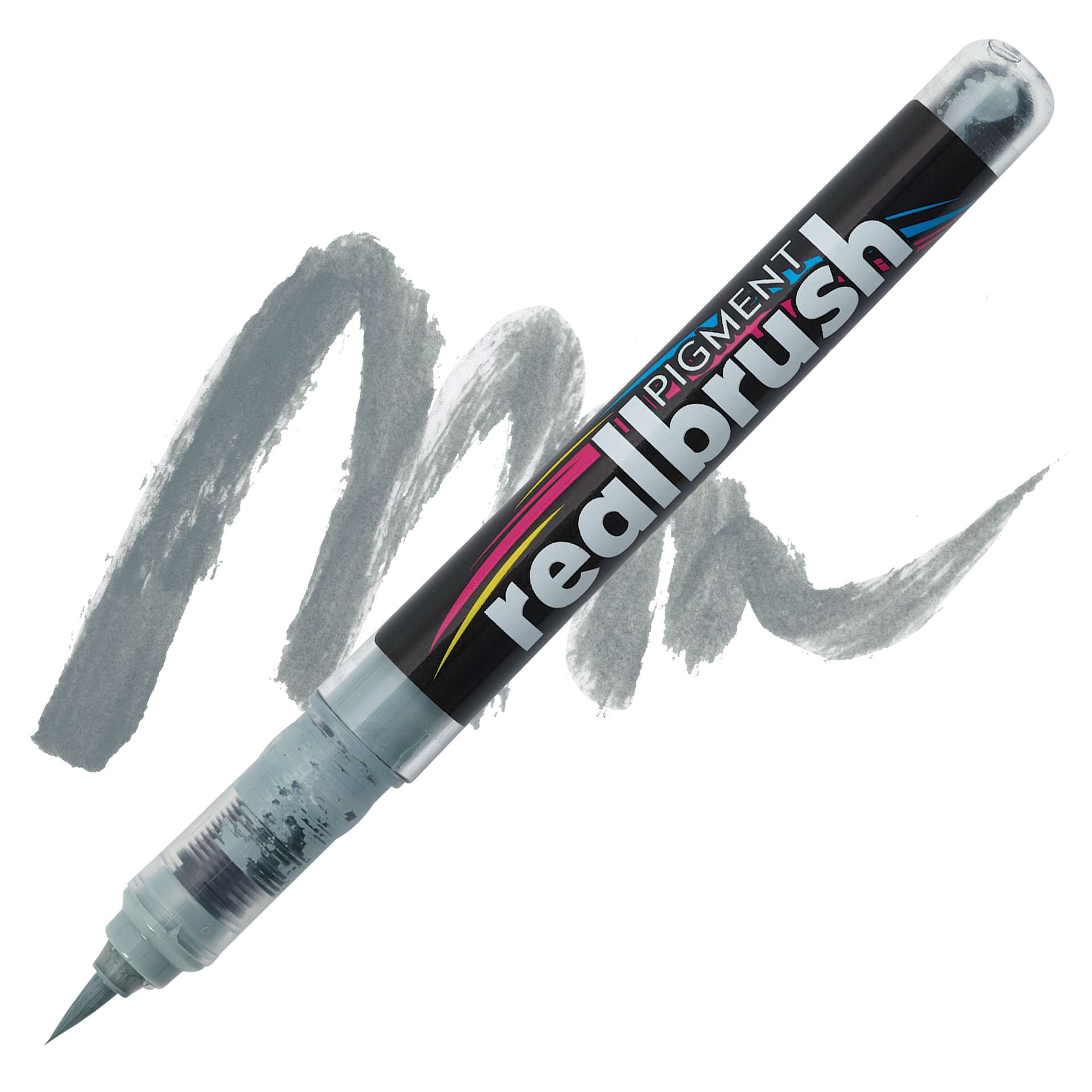 Karin Realbrush Pigment Marker - Neutral Grey 2, swatch and marker