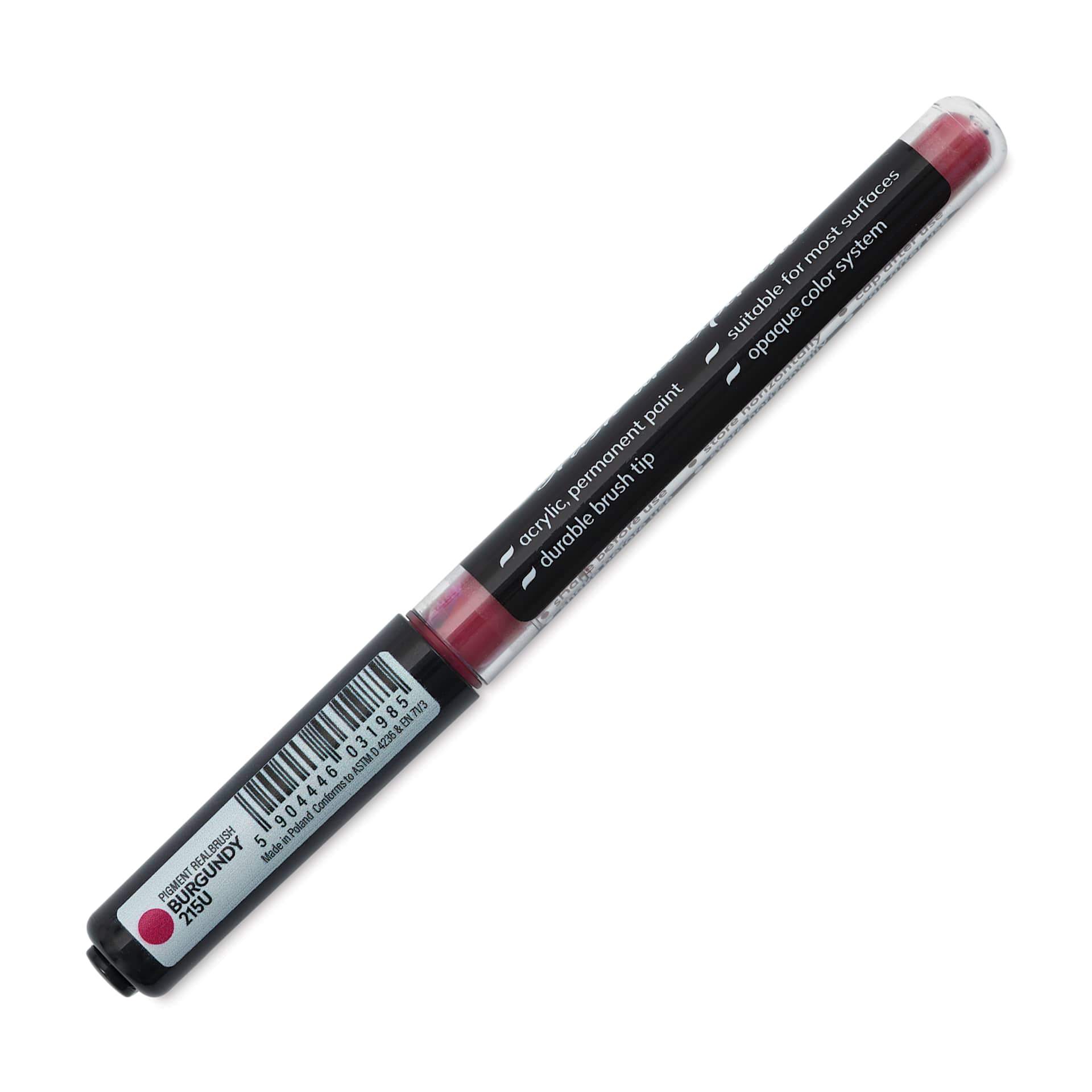 Karin Realbrush Pigment Marker - Burgundy, marker barrel showing details
