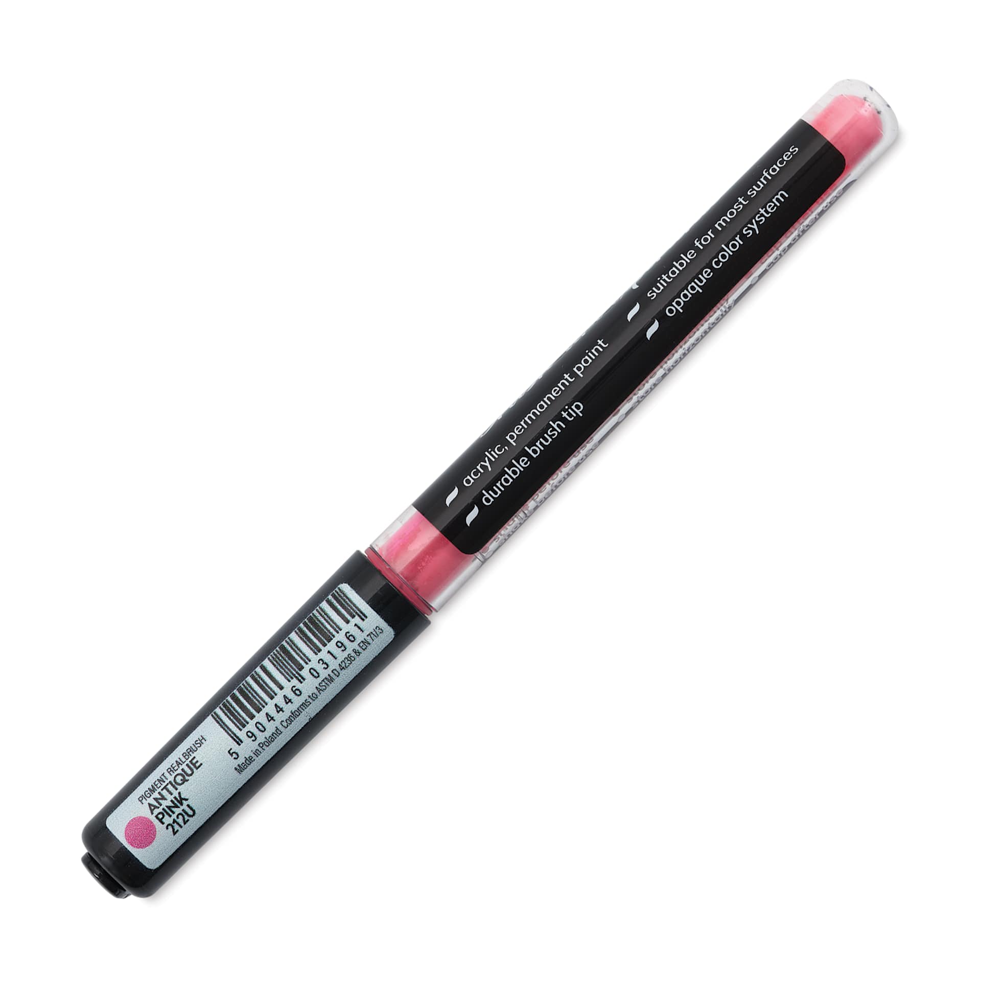 Karin Realbrush Pigment Marker - Antique Pink, marker barrel showing details
