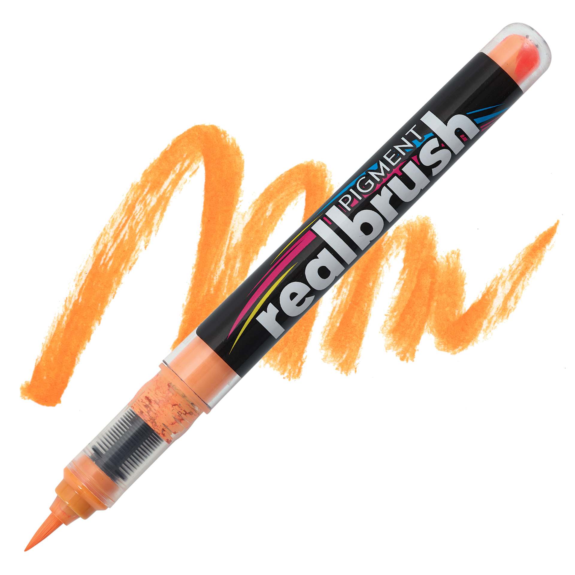 Karin Realbrush Pigment Marker - Peach, swatch and marker