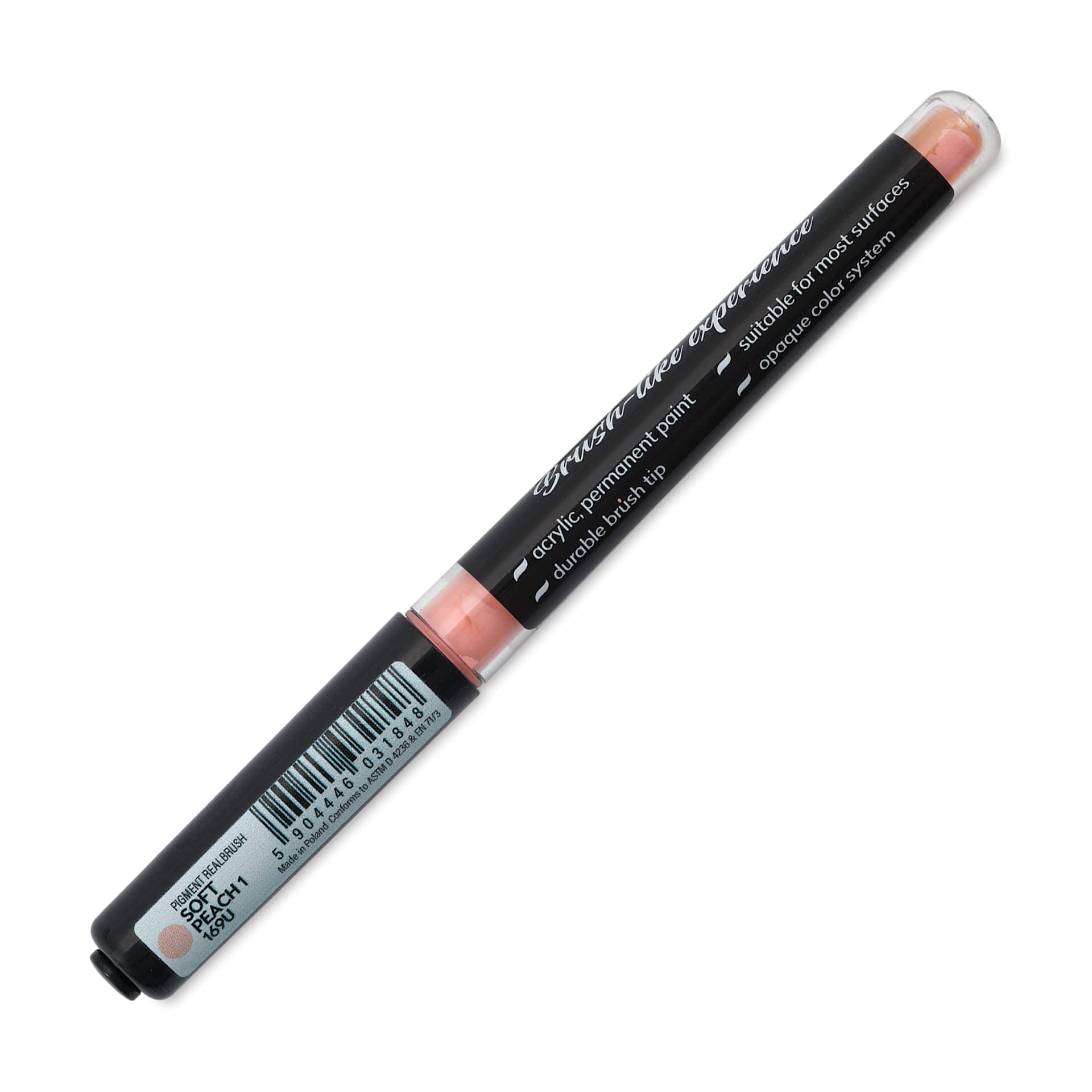Karin Realbrush Pigment Marker - Soft Peach 1, marker barrel showing details