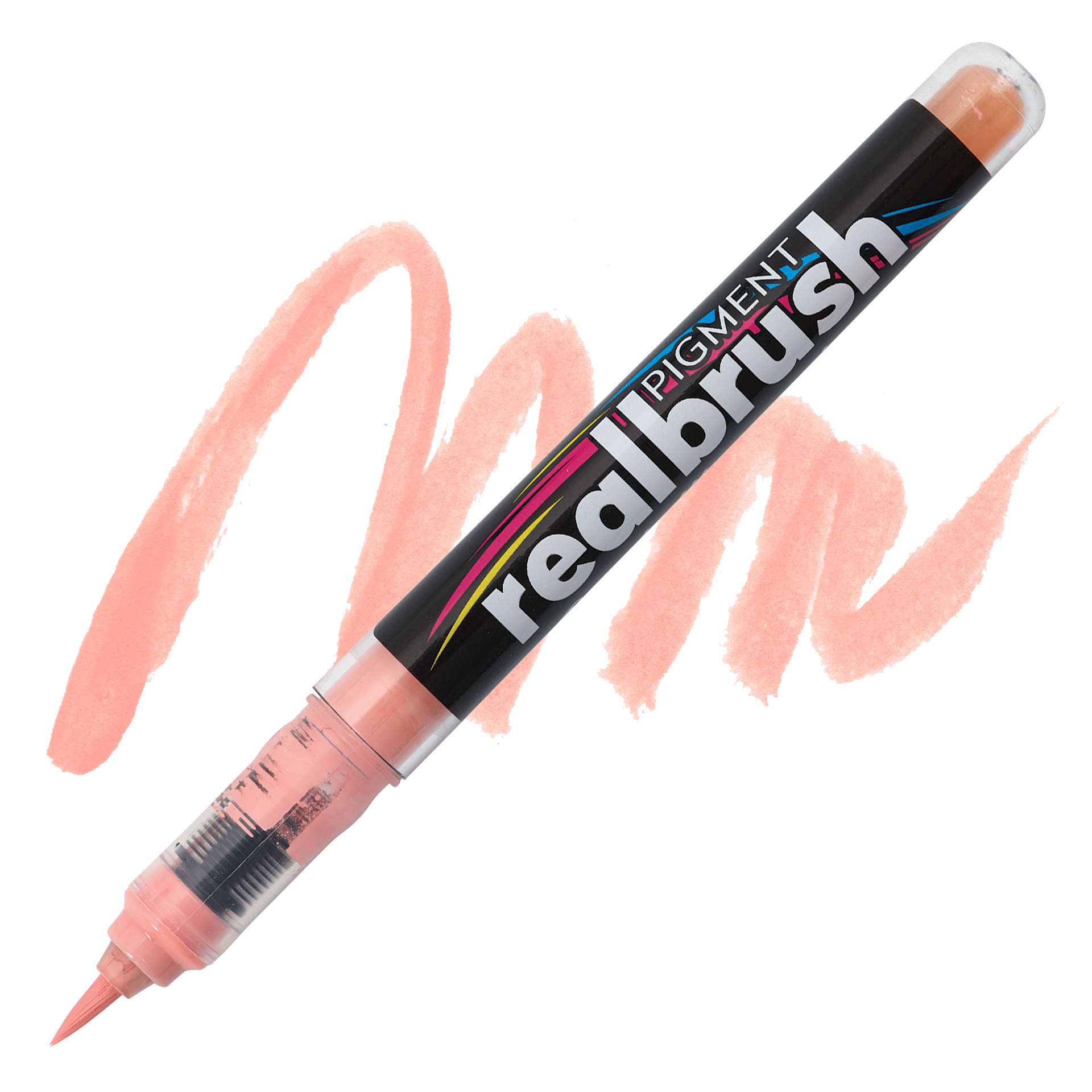Karin Realbrush Pigment Marker - Soft Peach 1, swatch and marker