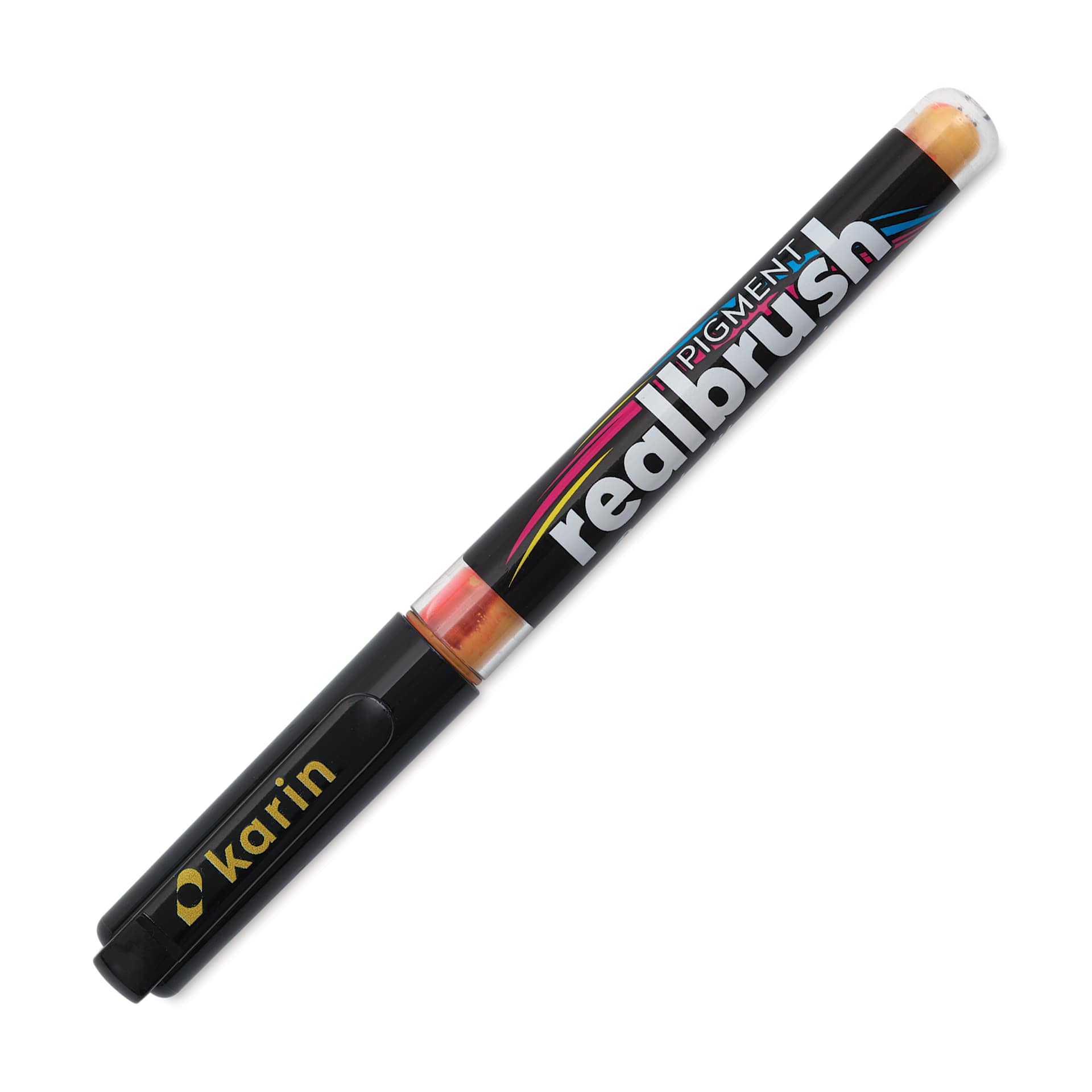 Karin Realbrush Pigment Marker - Rose Wood, cap on