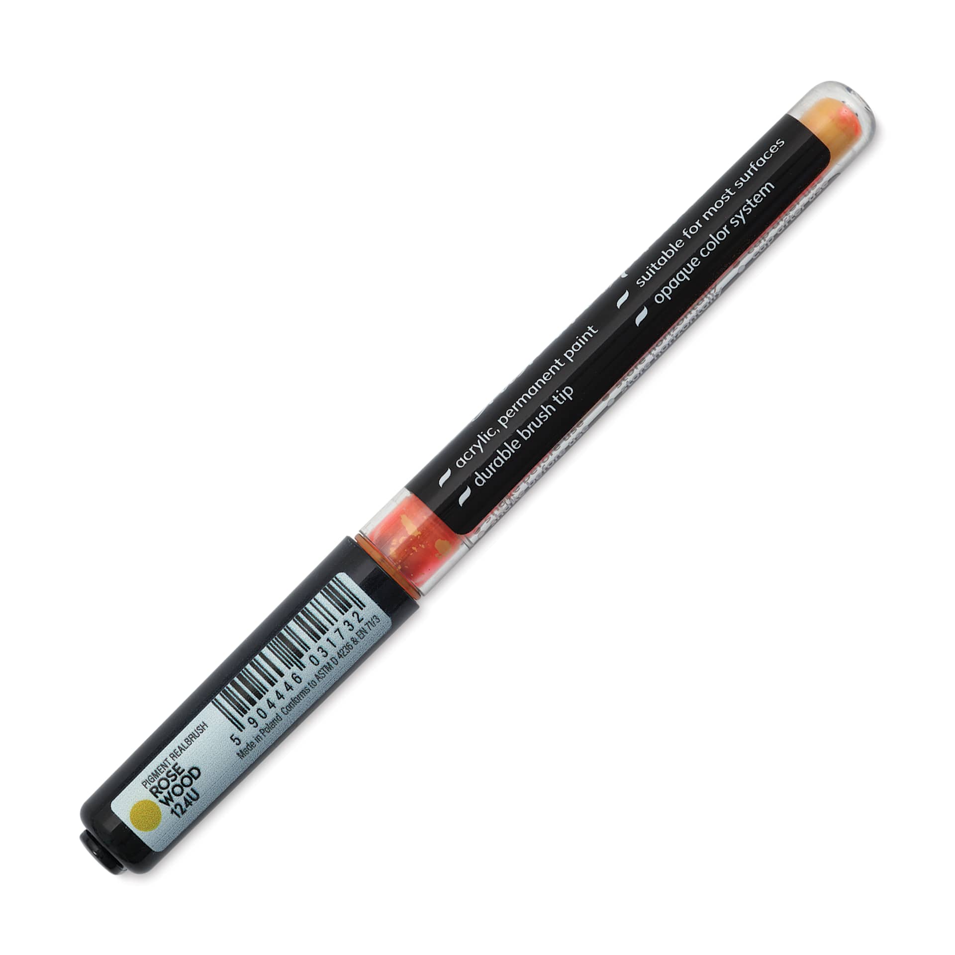 Karin Realbrush Pigment Marker - Rose Wood, marker barrel showing details