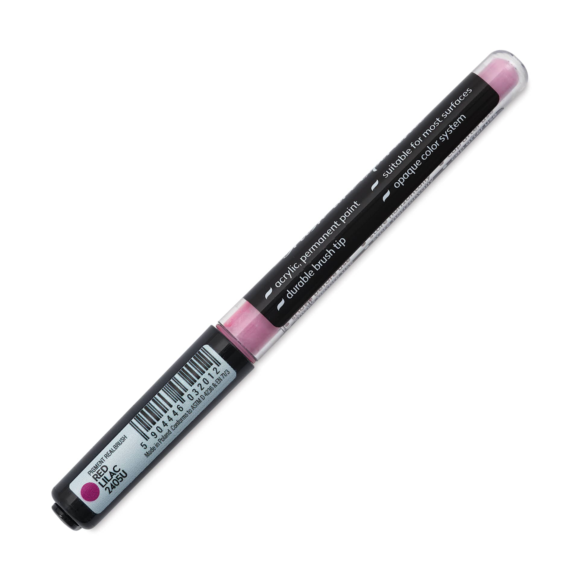 Karin Realbrush Pigment Marker - Red Lilac, marker barrel showing details