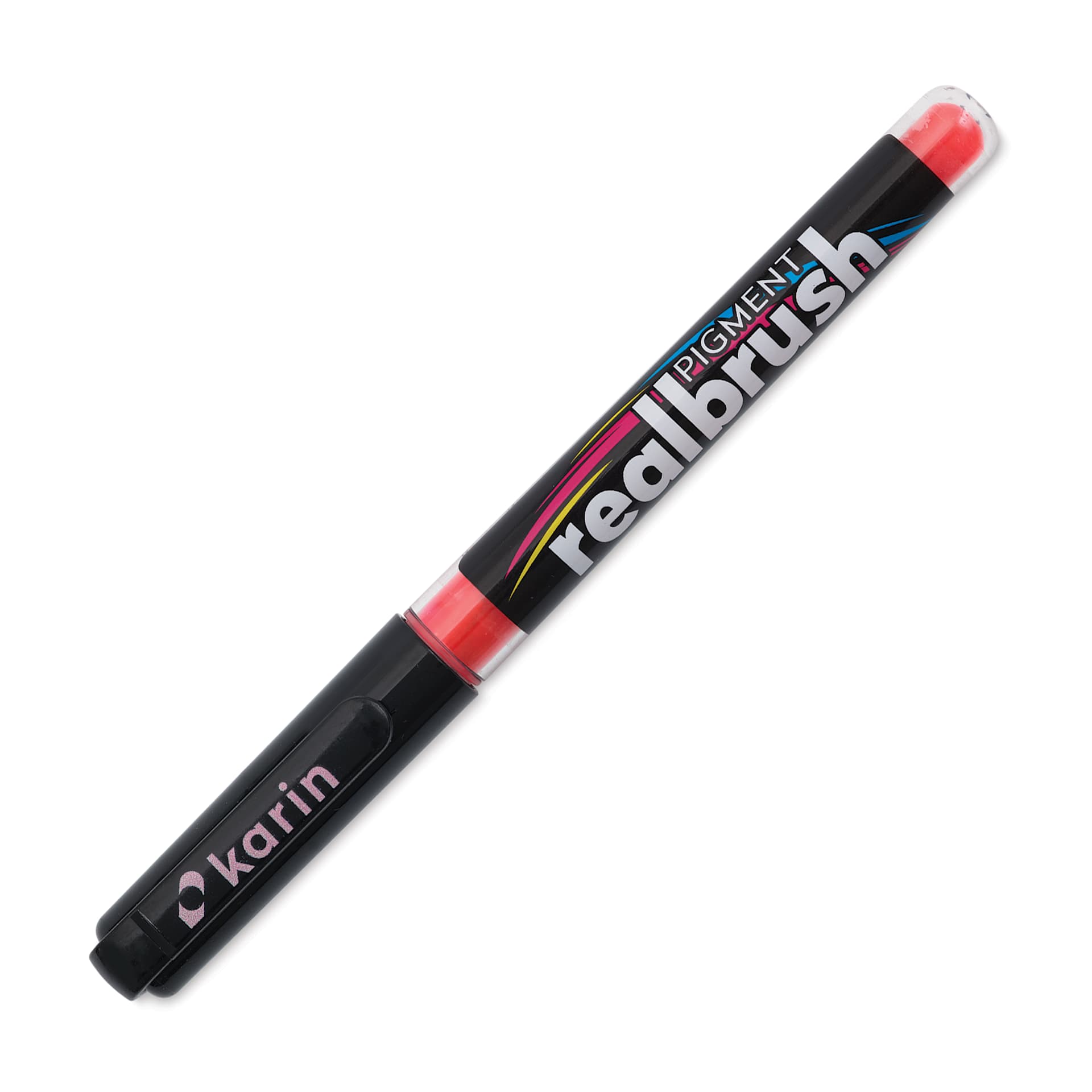 Karin Realbrush Pigment Marker - Rose Pink, cap on