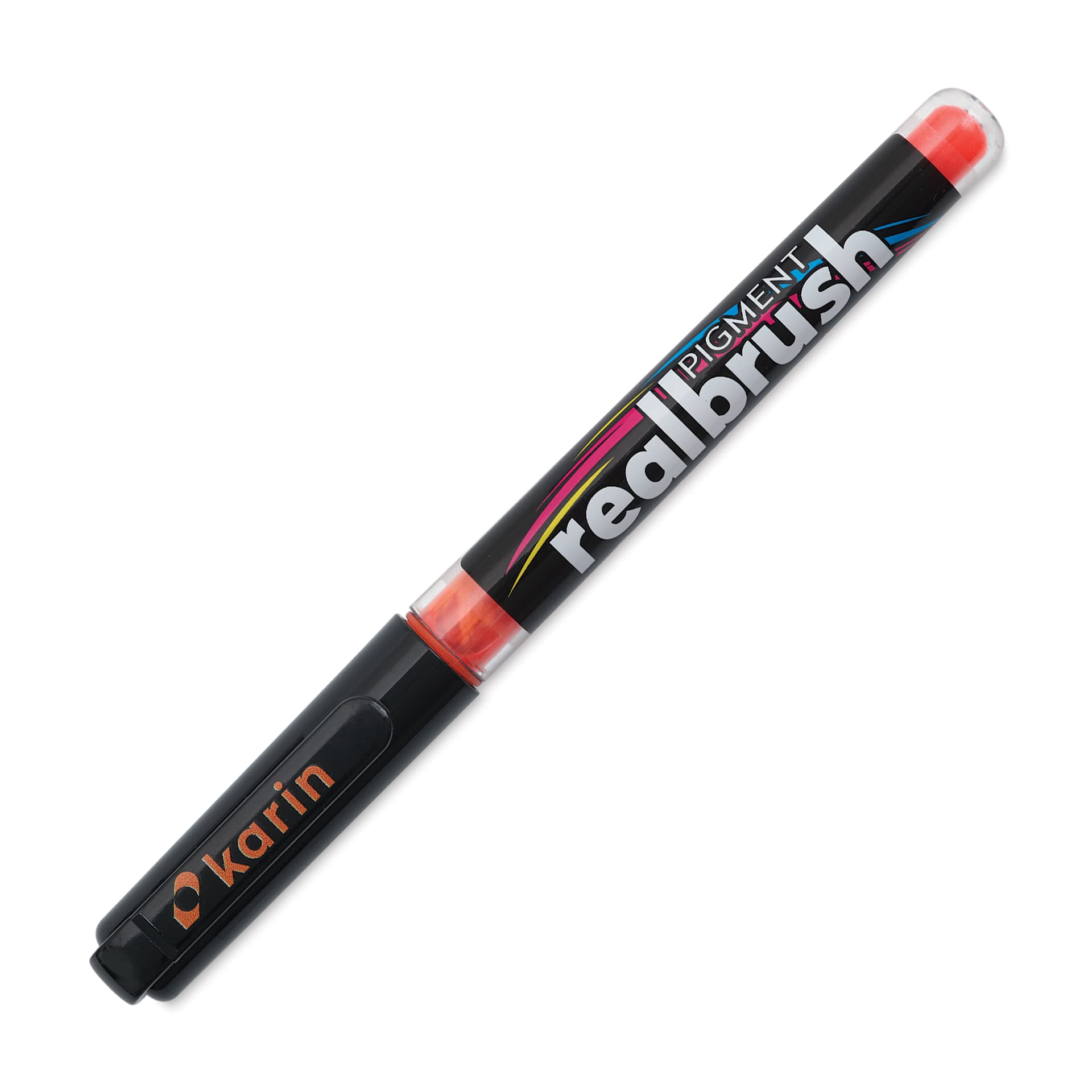 Karin Realbrush Pigment Marker - Mango, cap on