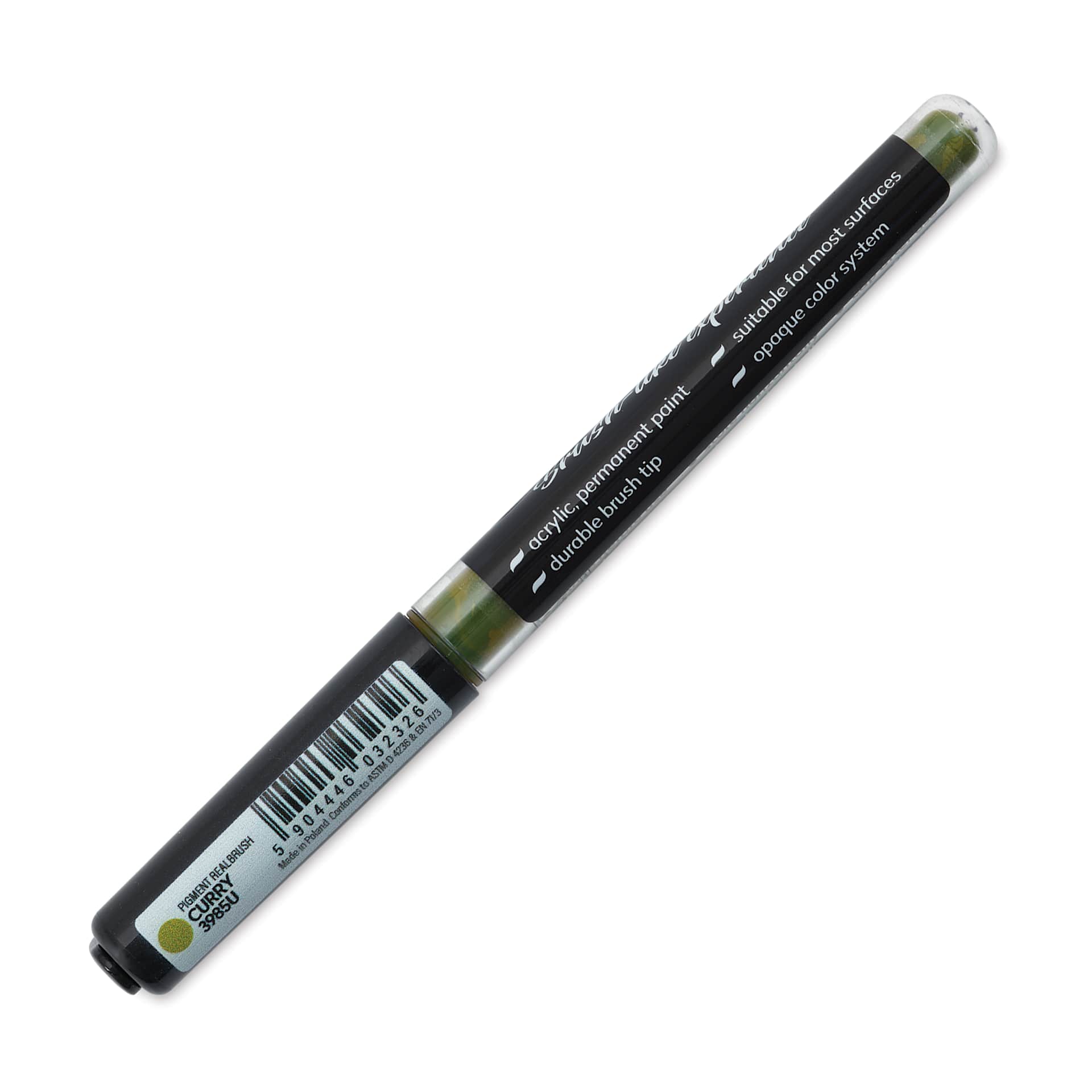 Karin Realbrush Pigment Marker - Curry, marker barrel showing details