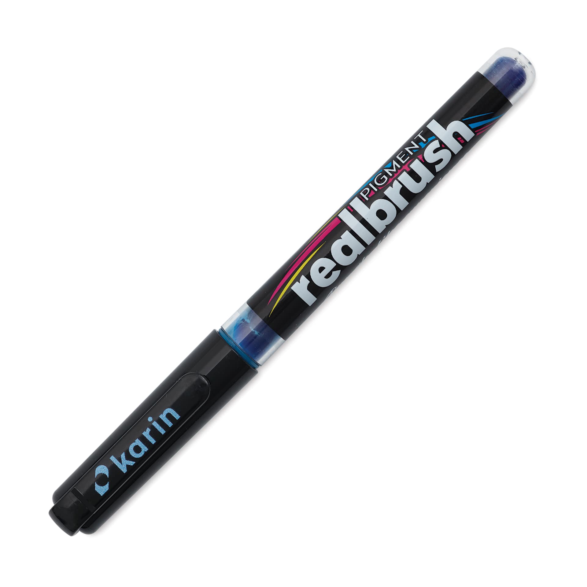 Karin Realbrush Pigment Marker - Aegean, cap on
