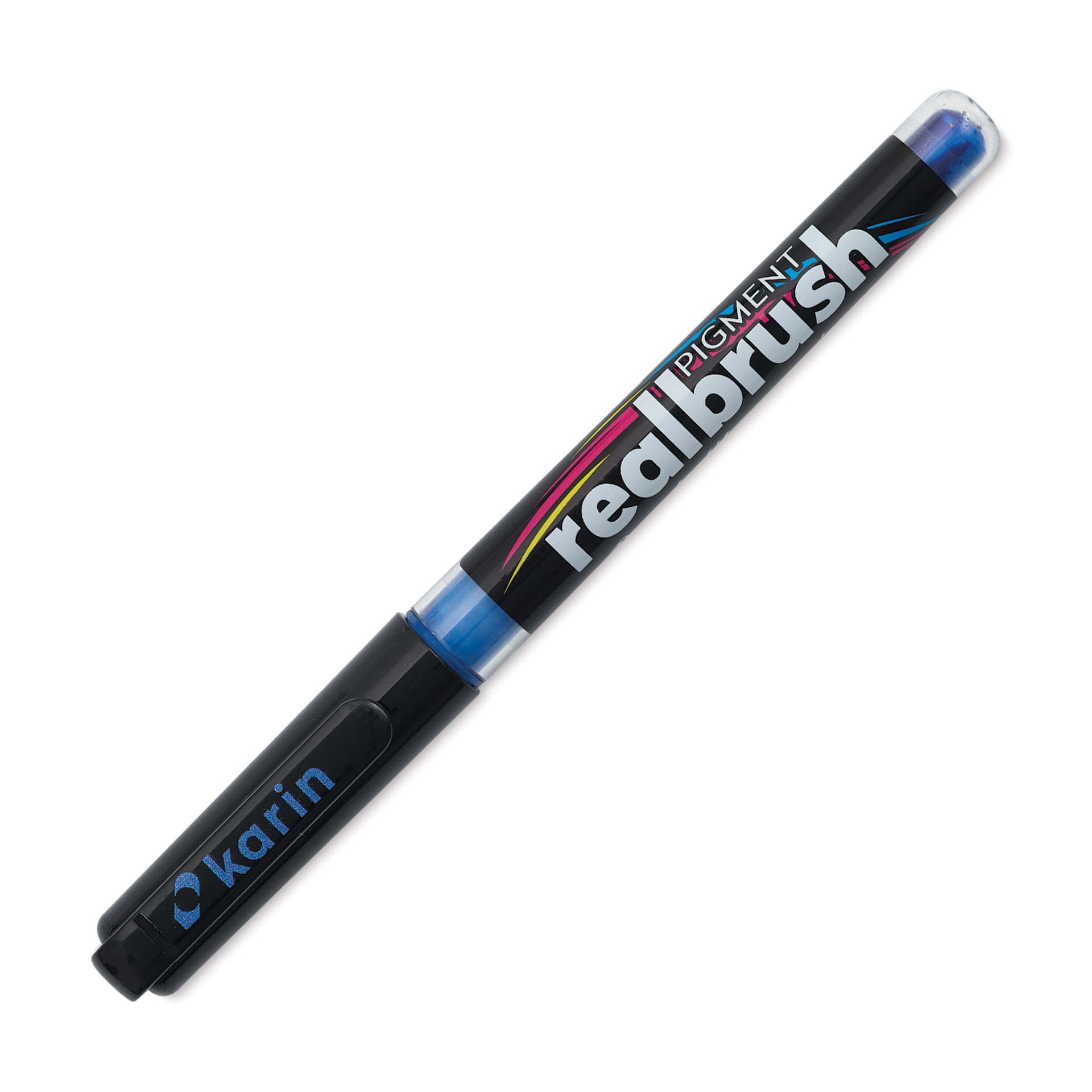 Karin Realbrush Pigment Marker - Egyptian Blue, cap on