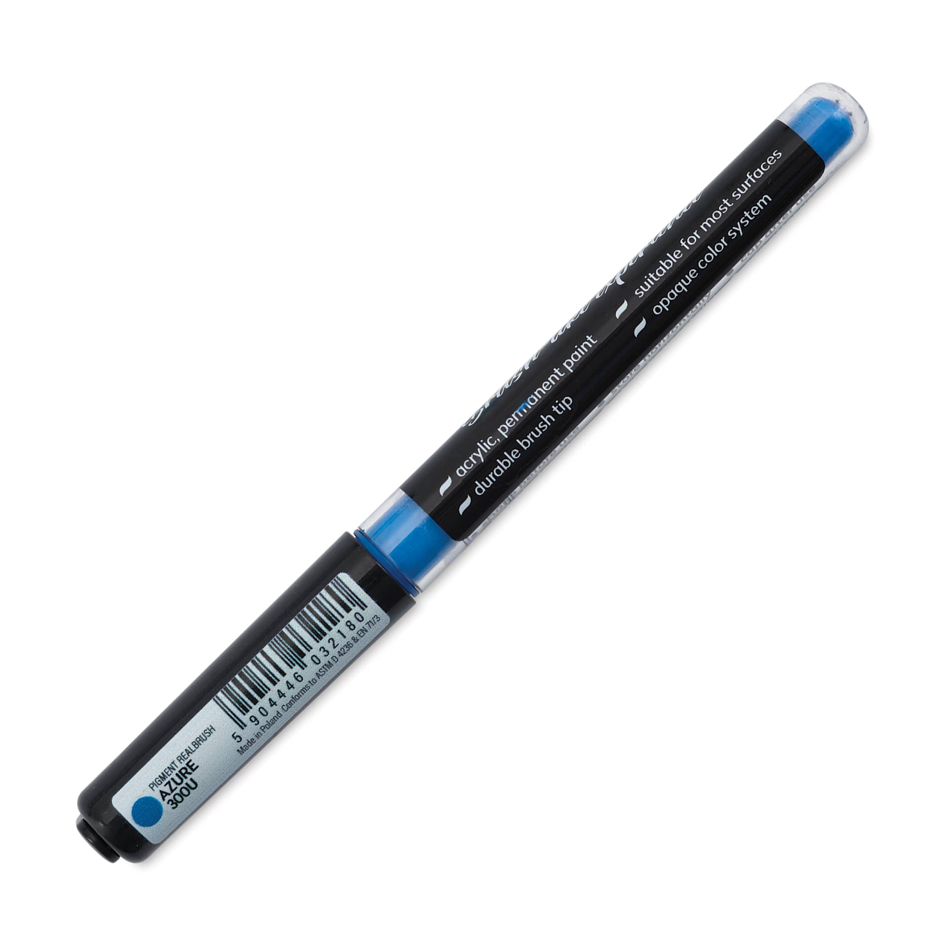 Karin Realbrush Pigment Marker - Azure, marker barrel showing details
