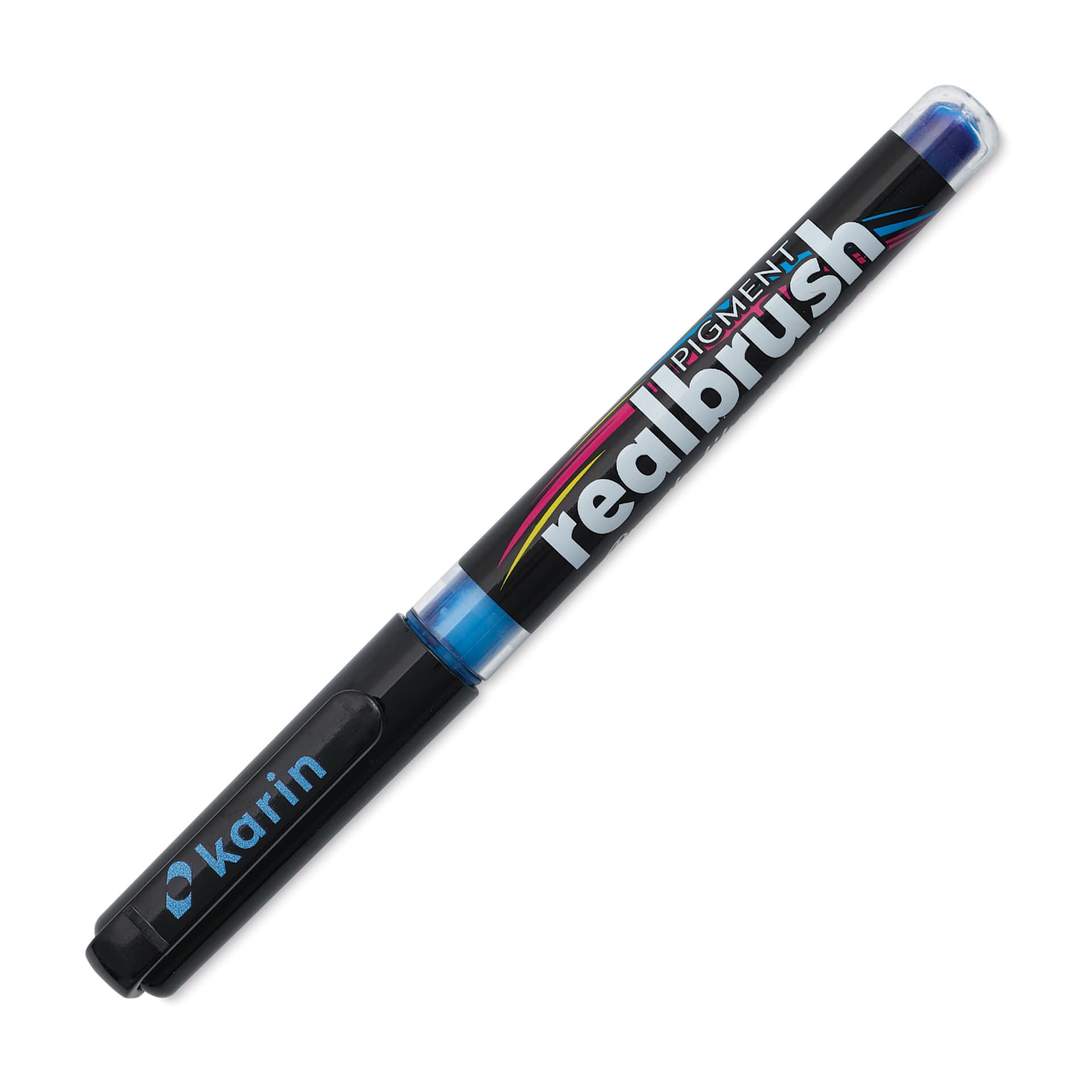 Karin Realbrush Pigment Marker - Light Azure, cap on