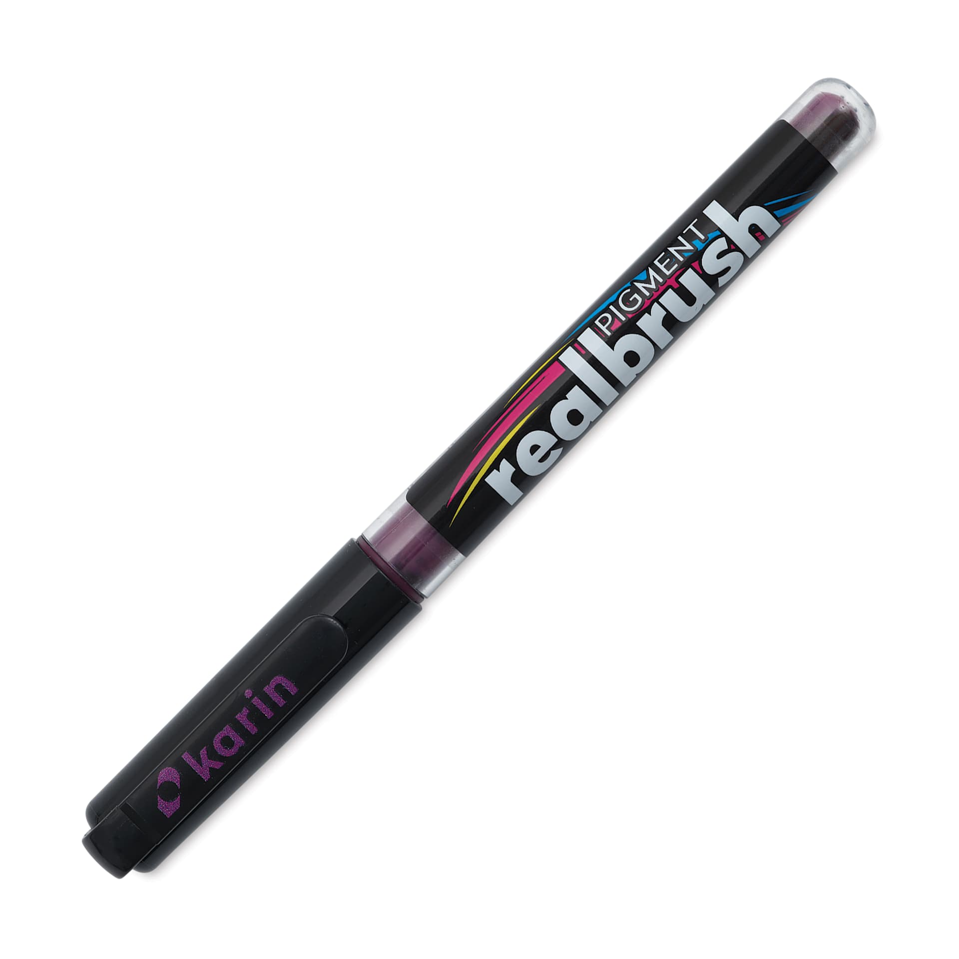 Karin Realbrush Pigment Marker - Lilac, cap on